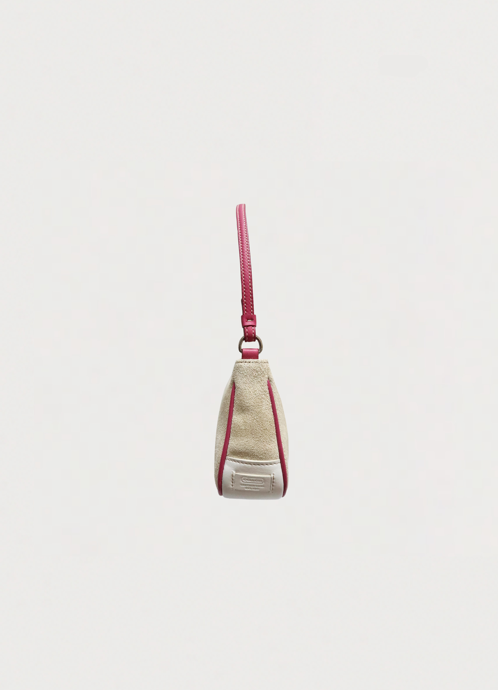 HEART SUEDE DEMI SHOULDER BAG