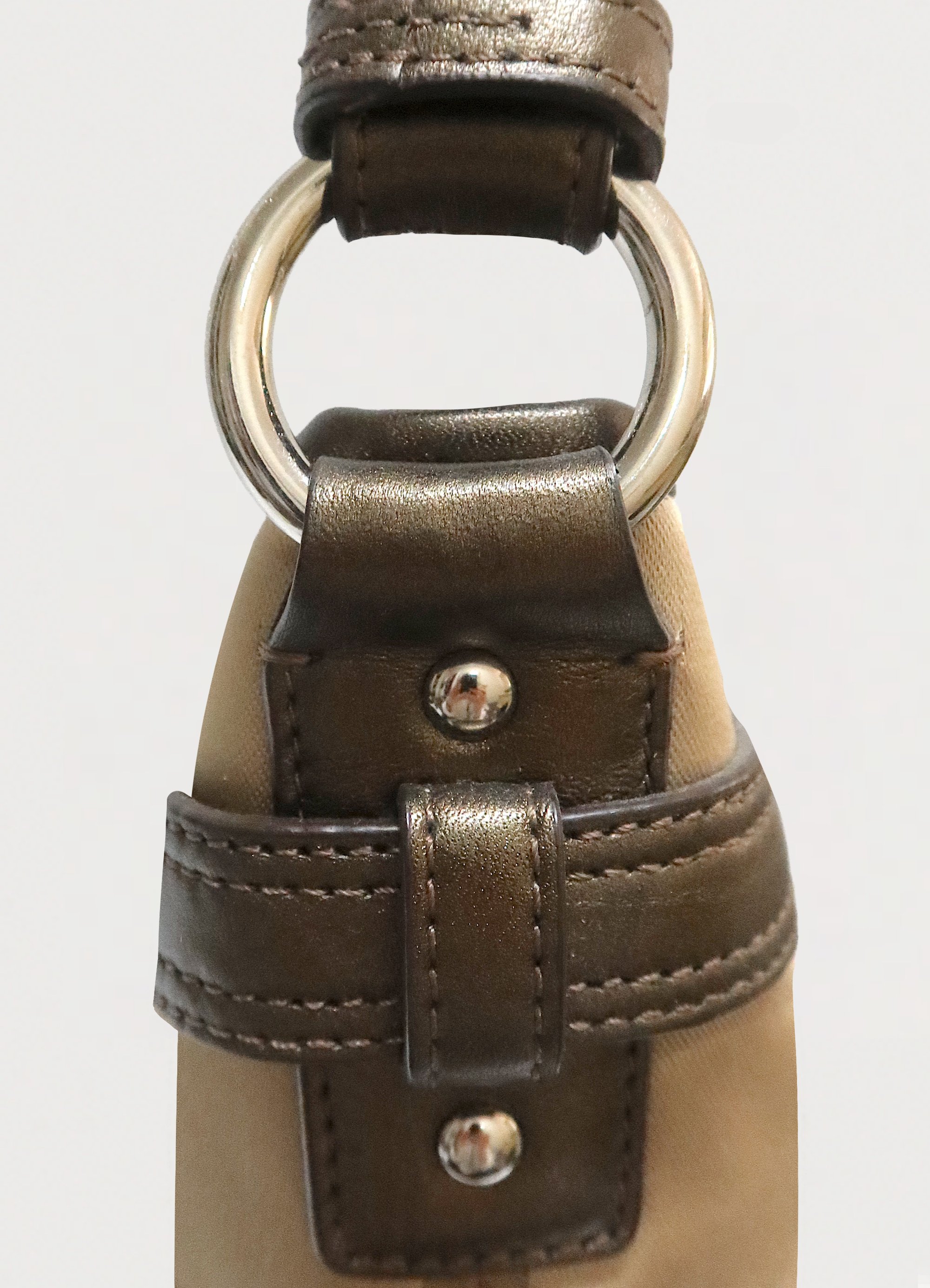 EAST WEST CHAIN DUFFLE CONVERTIBLE SHOULDER BAG