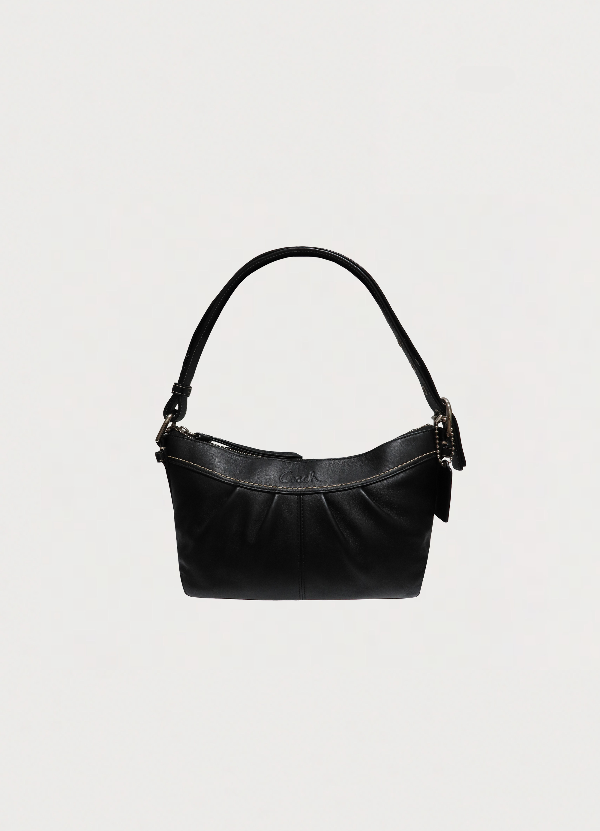 ASHLEY PLEATED LEATHER SHOULDER BAG