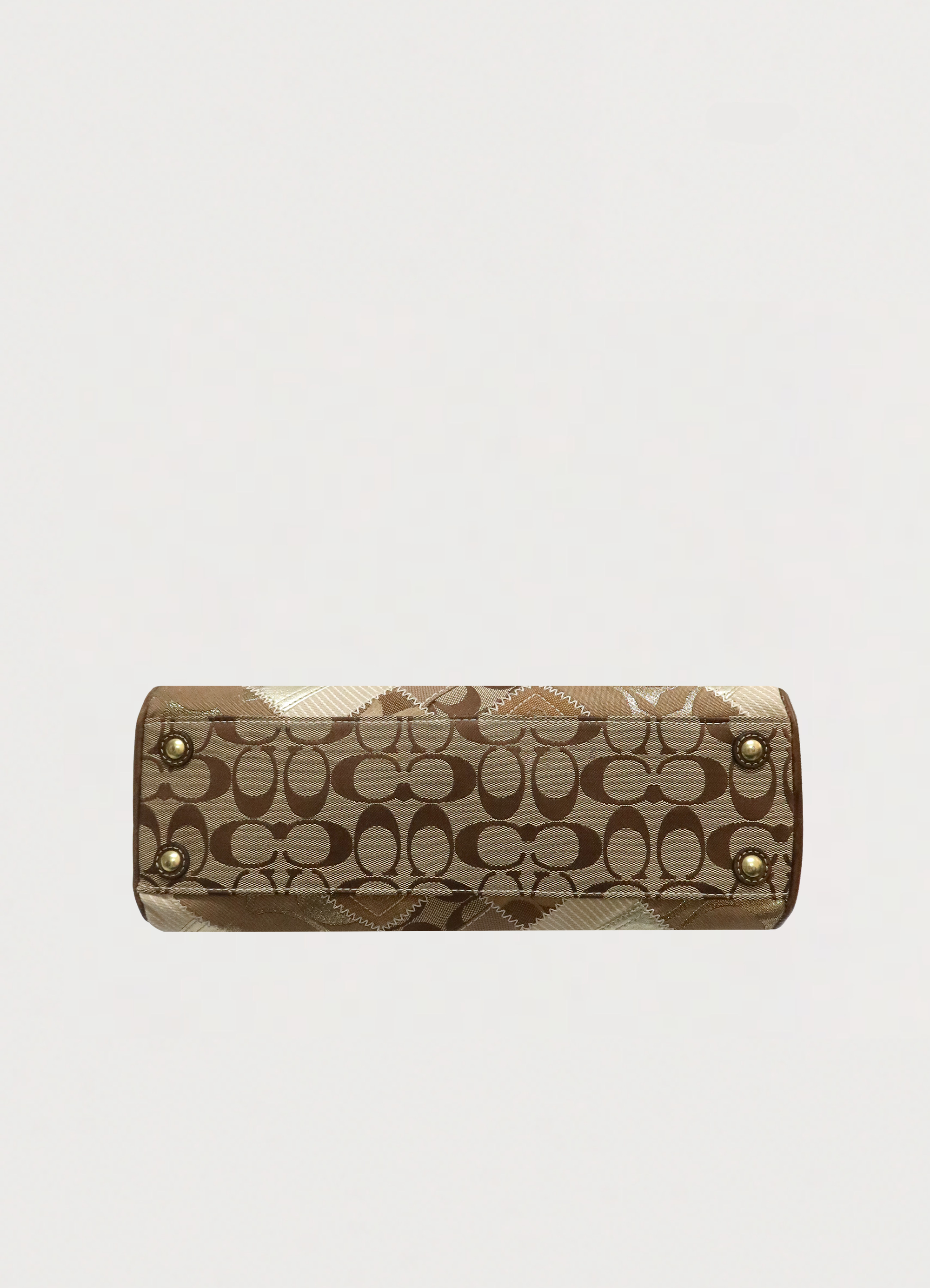 PATCHWORK HAMPTONS TURNLOCK SHOULDER BAG