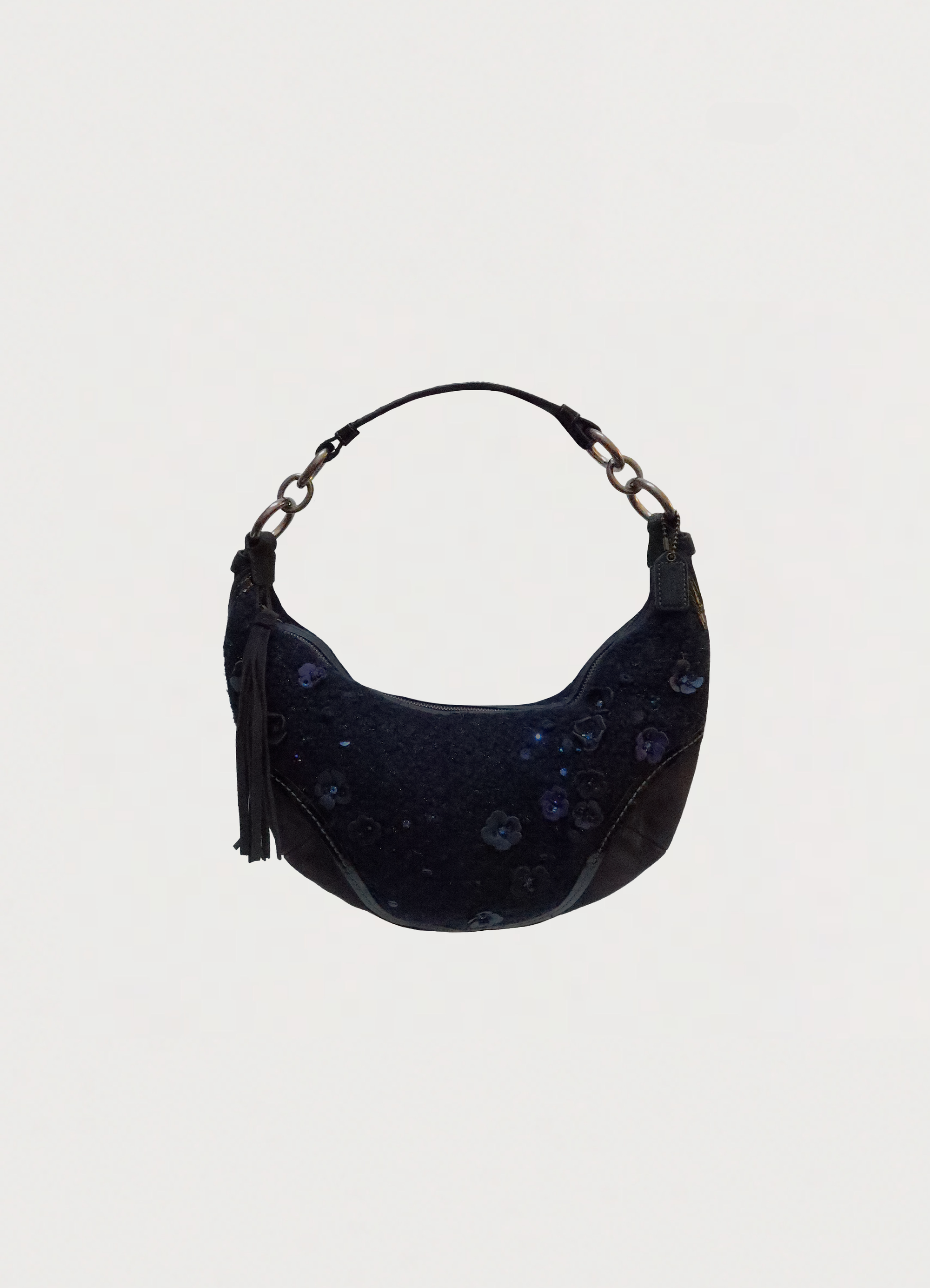 CHELSEA TWEED FLORAL HOBO BAG