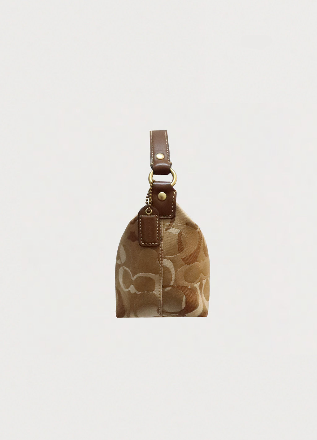 SIGNATURE OPTIC MINI POUCH DEMI HANDBAG