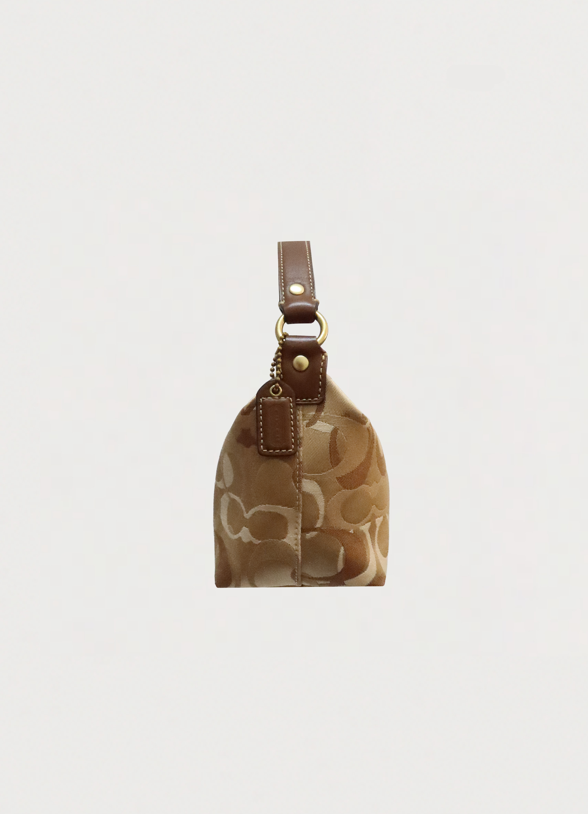 SIGNATURE OPTIC MINI POUCH DEMI HANDBAG