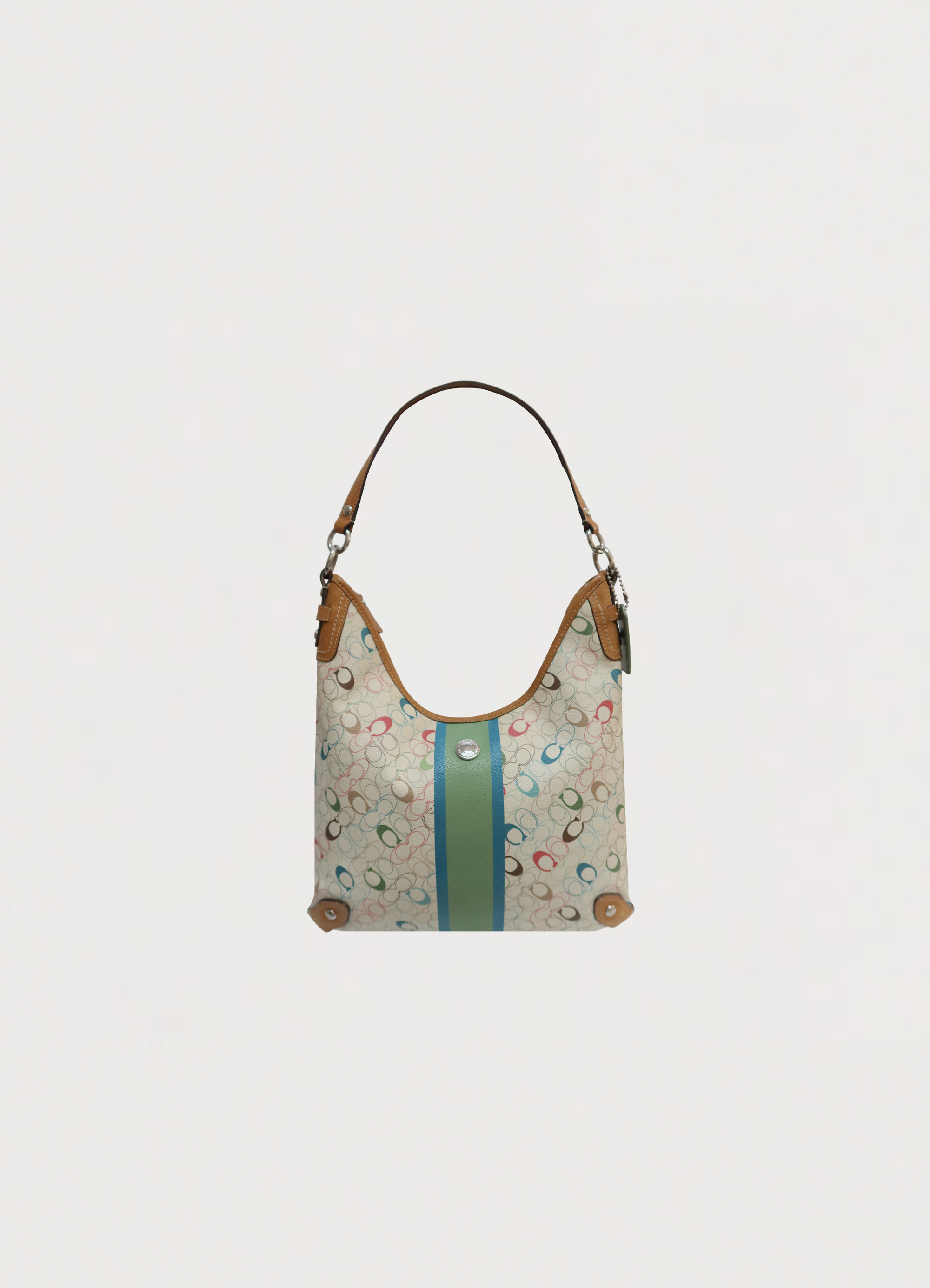CHELSEA HERITAGE SIGNATURE STRIPE HOBO BAG