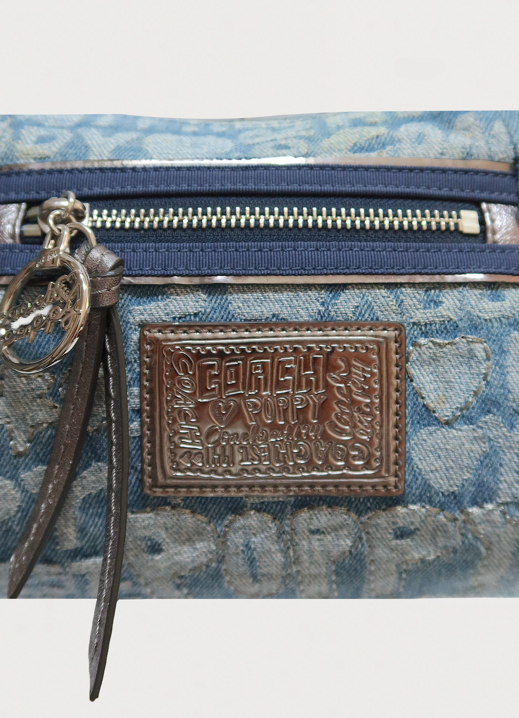 DENIM 2-WAY POPPY SHOULDER BAG