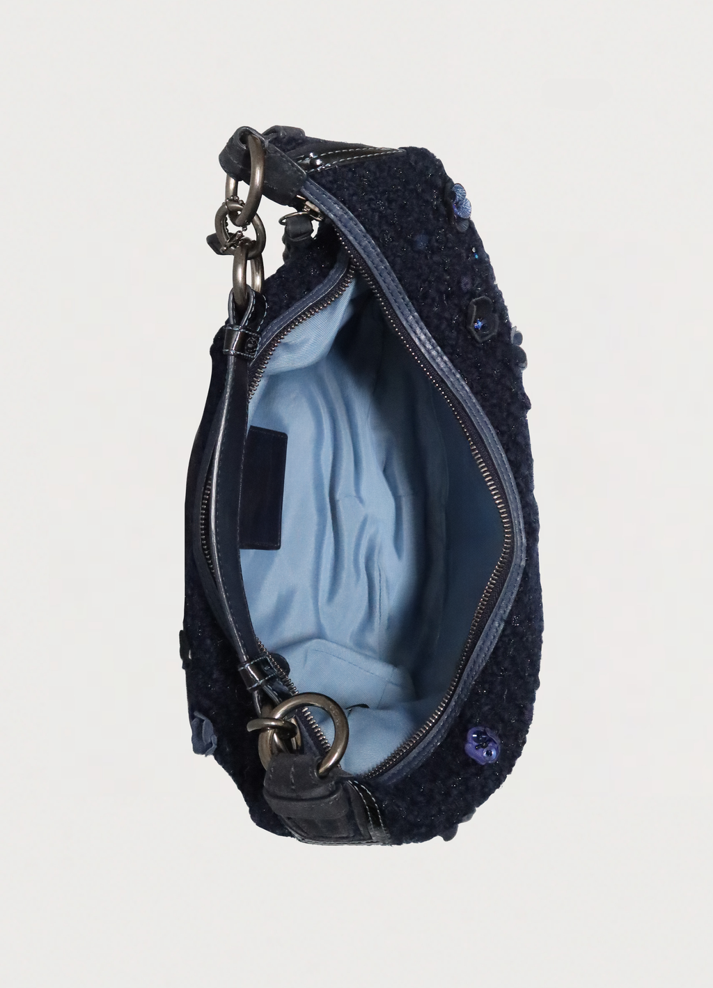 CHELSEA TWEED FLORAL HOBO BAG