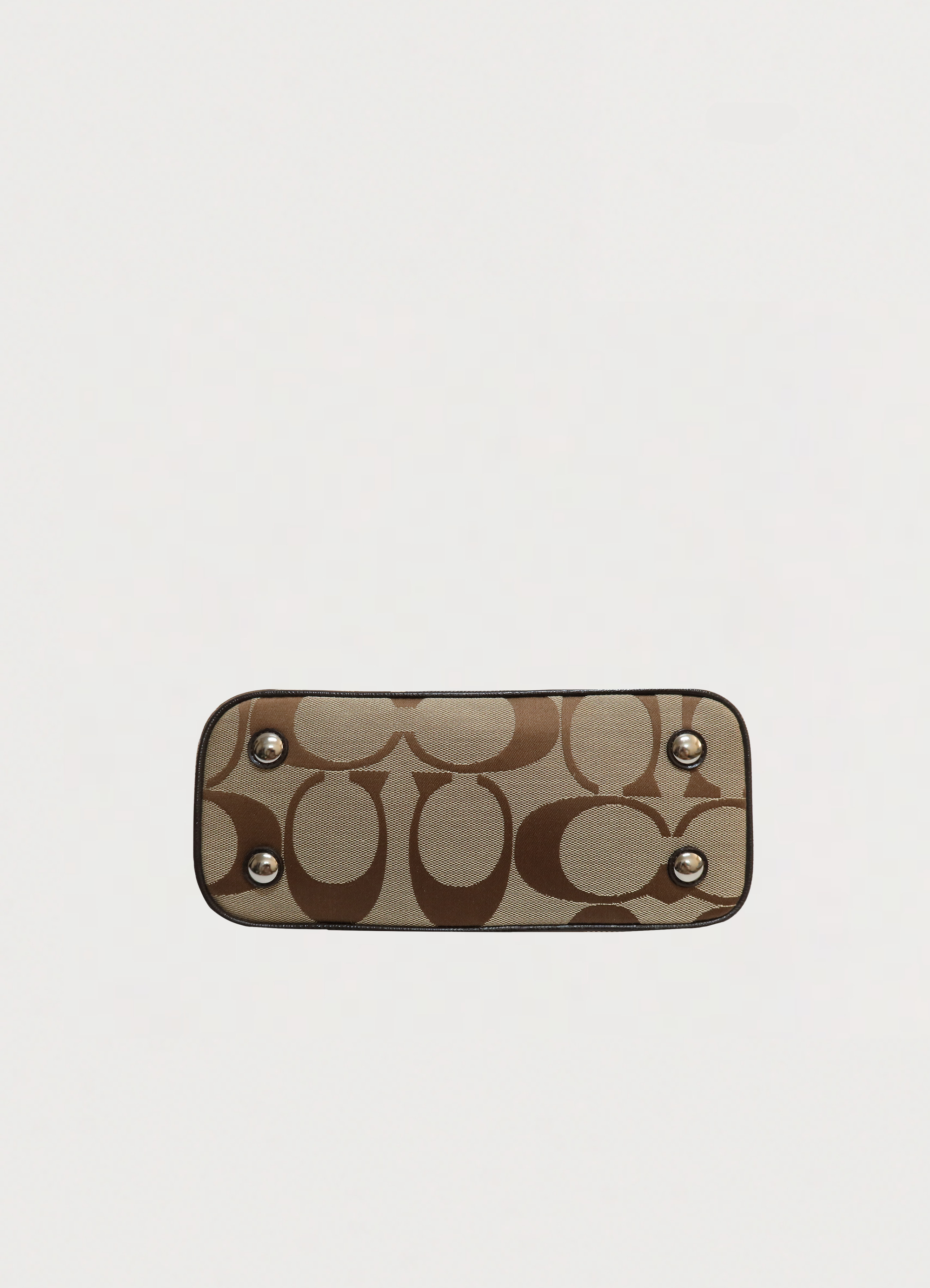 SIGNATURE STRIPE KISSLOCK SMALL HANDBAG