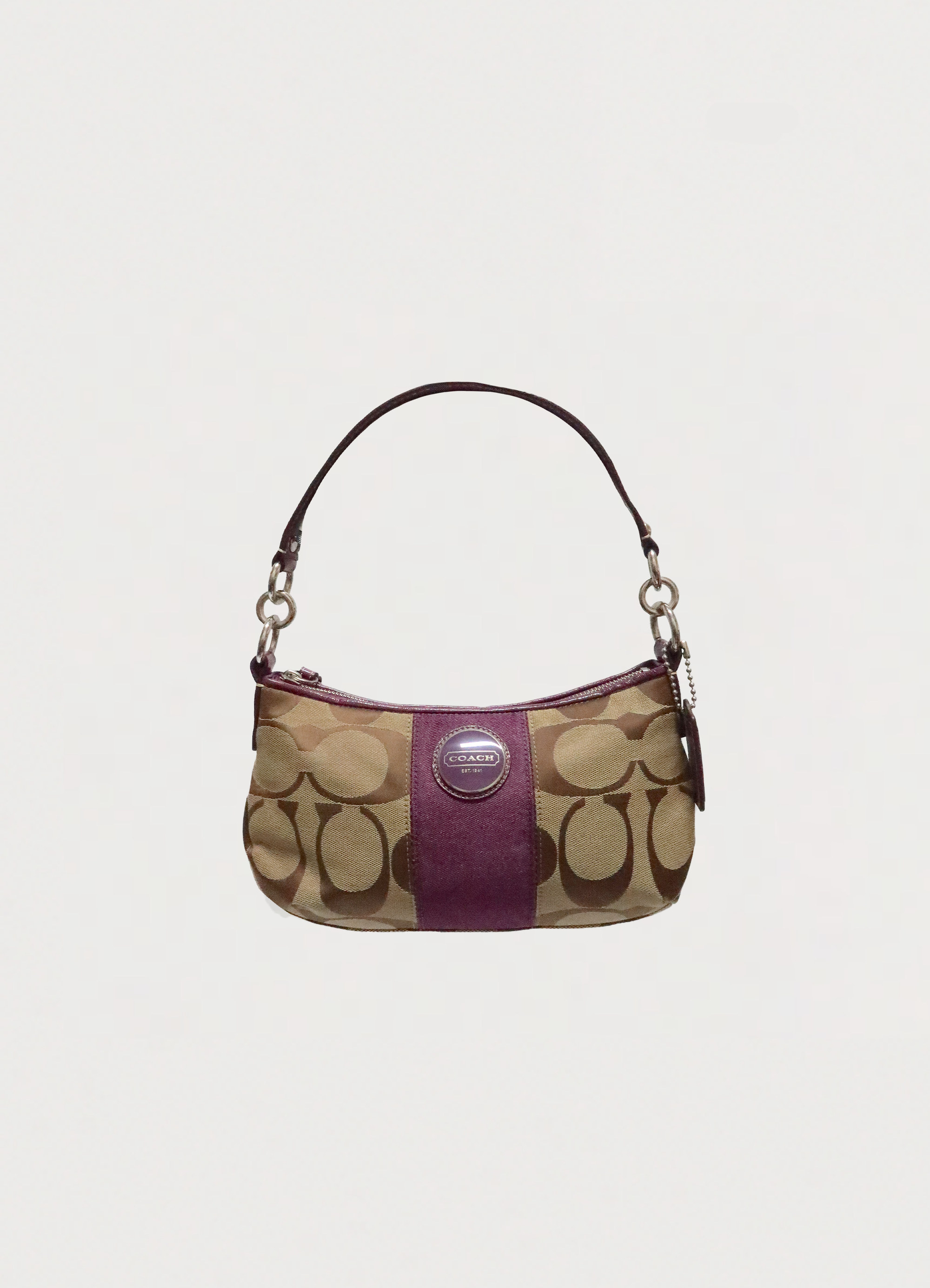 SIGNATURE STRIPE DEMI SHOULDER BAG