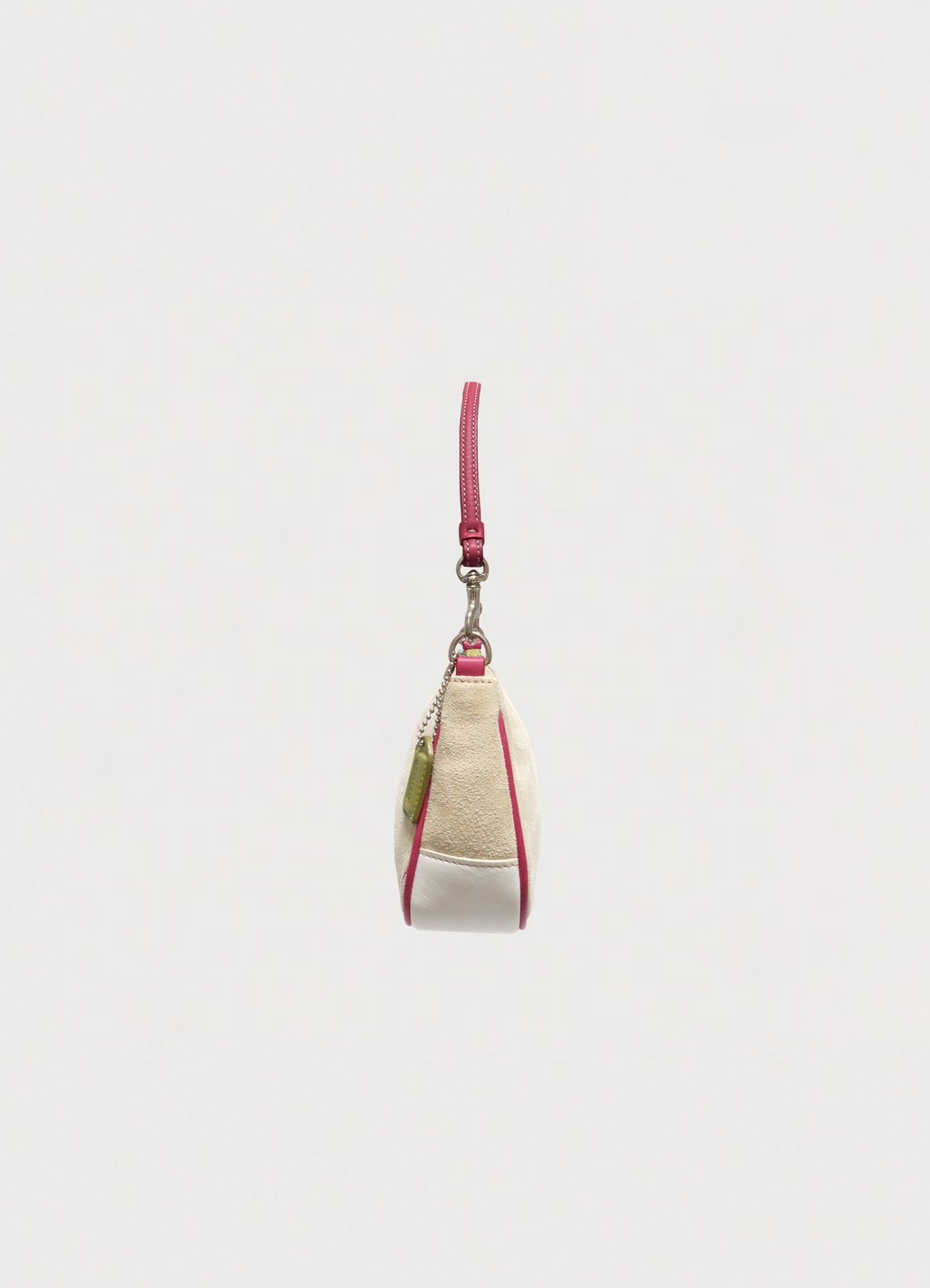 HEART SUEDE DEMI SHOULDER BAG