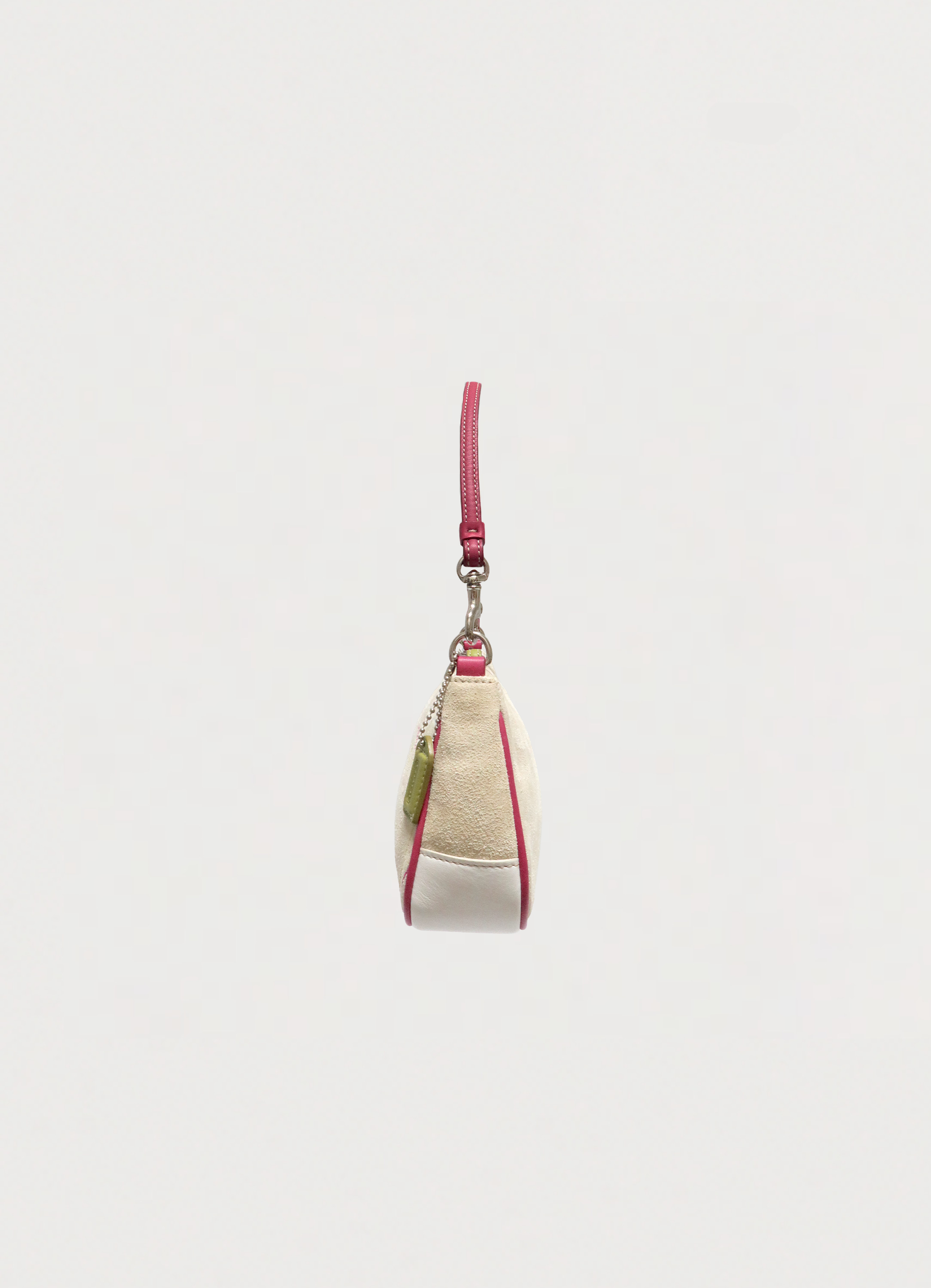 HEART SUEDE DEMI SHOULDER BAG