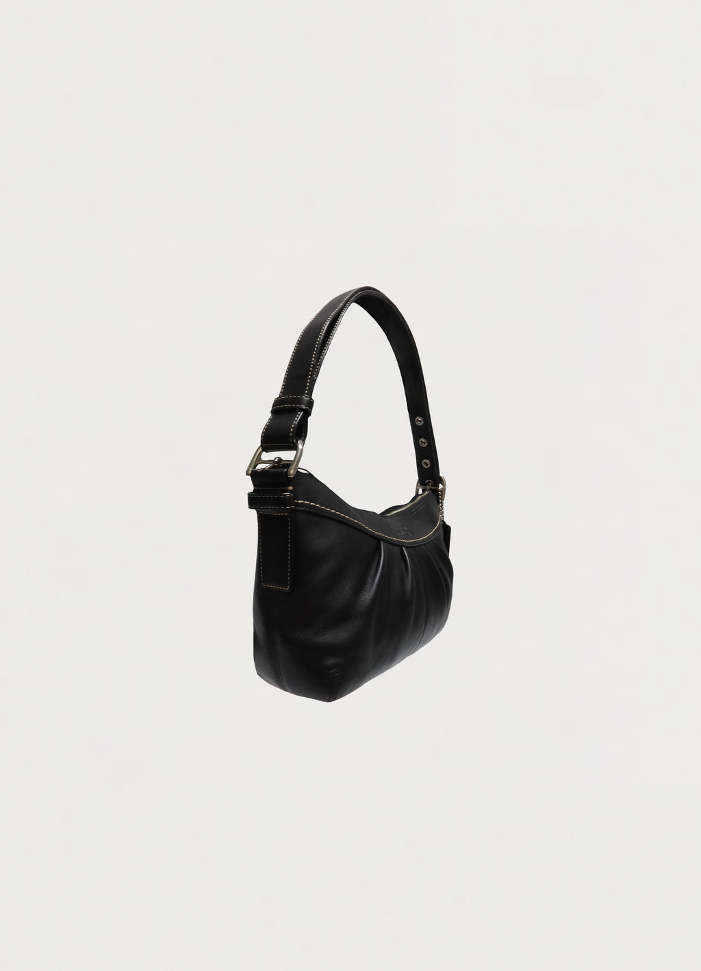 ASHLEY PLEATED LEATHER SHOULDER BAG