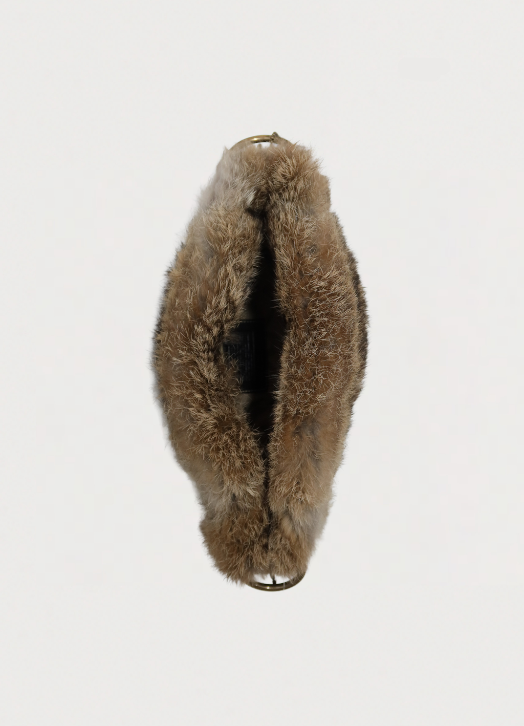 PARKA SOHO RABBIT FUR TRIM HOBO BAG