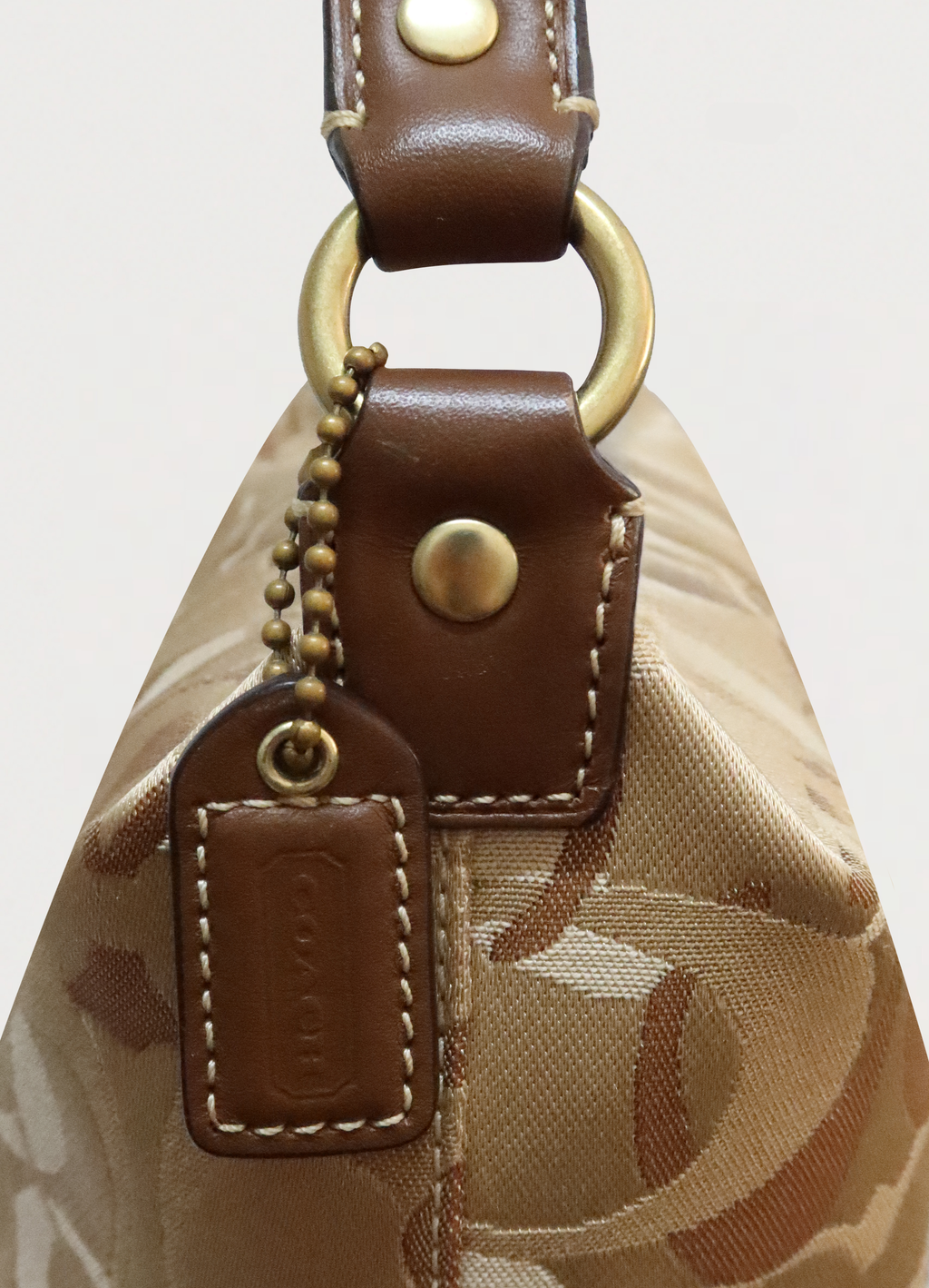 SIGNATURE OPTIC MINI POUCH DEMI HANDBAG