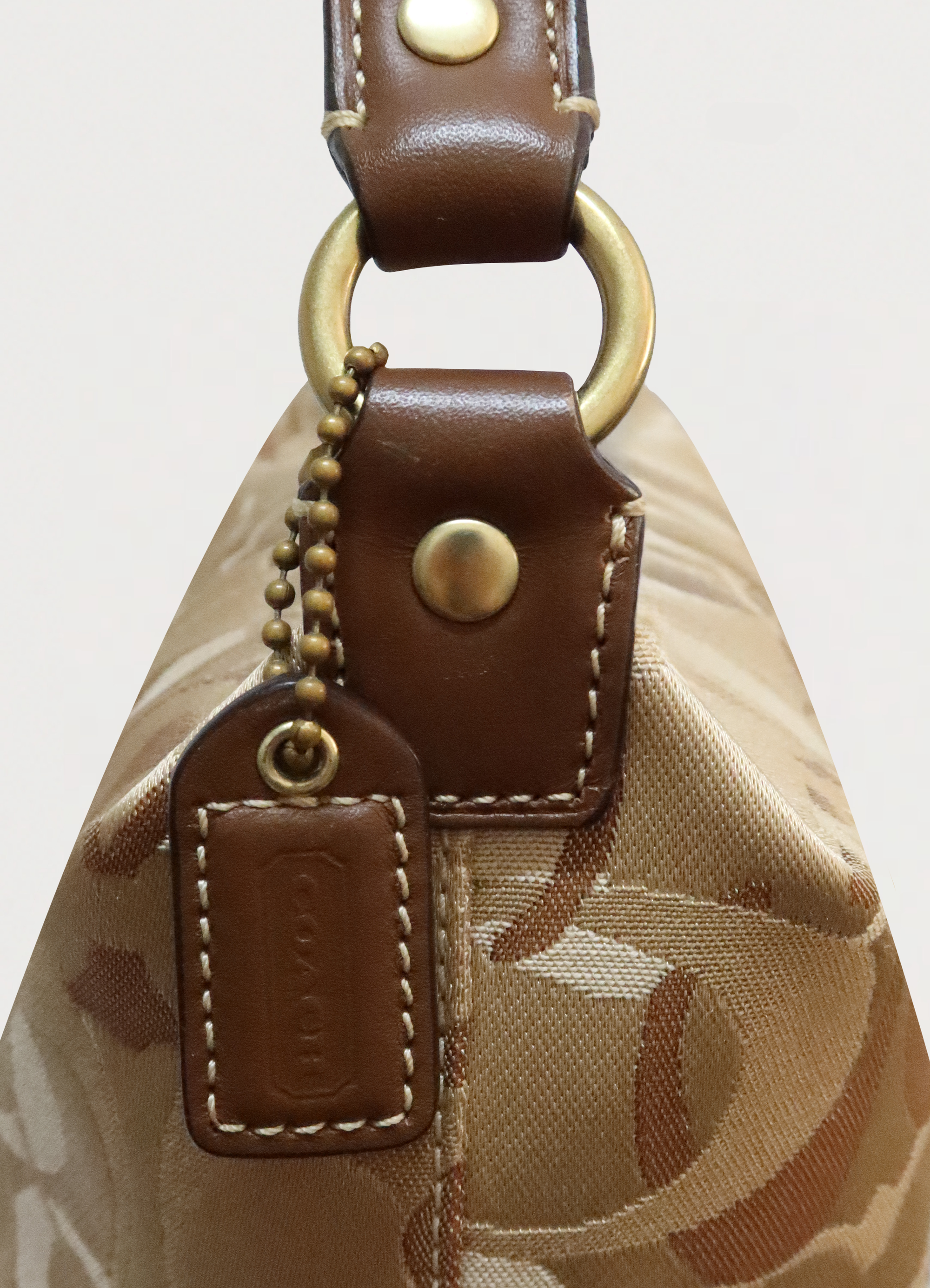 SIGNATURE OPTIC MINI POUCH DEMI HANDBAG