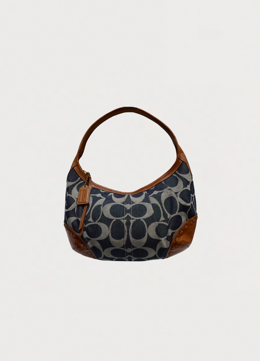 DENIM ERGO XL HOBO SHOULDER BAG
