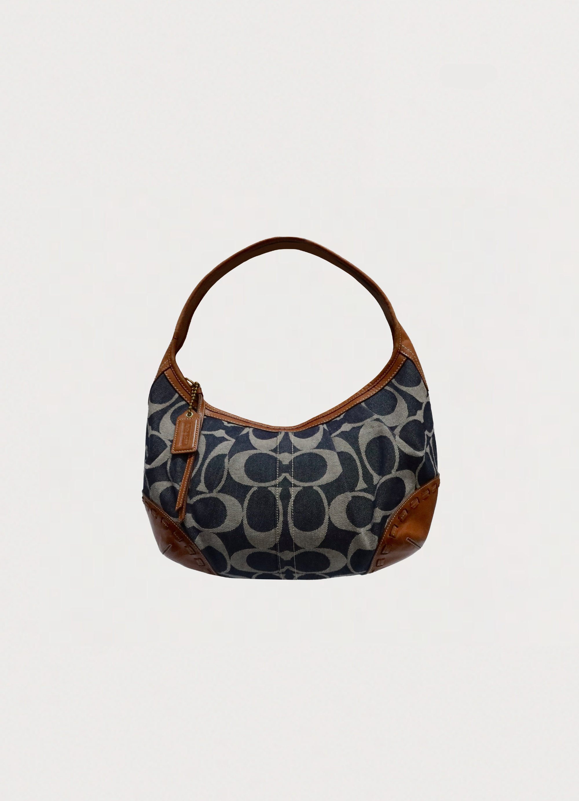 DENIM ERGO XL HOBO SHOULDER BAG