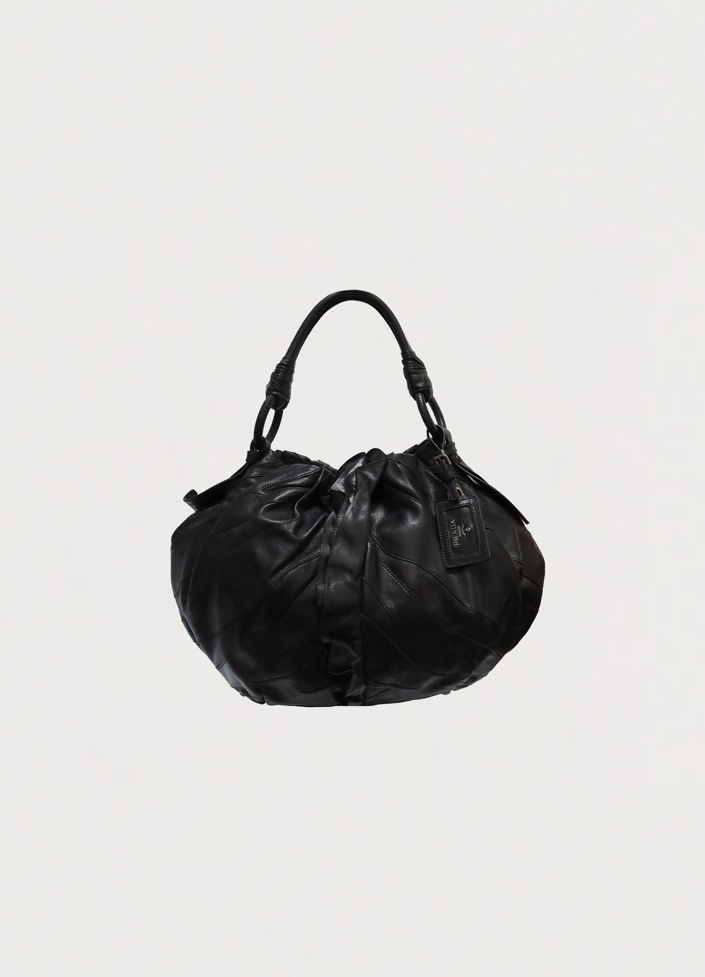 VITELLINO MORDO RUFFLE SHOULDER BAG