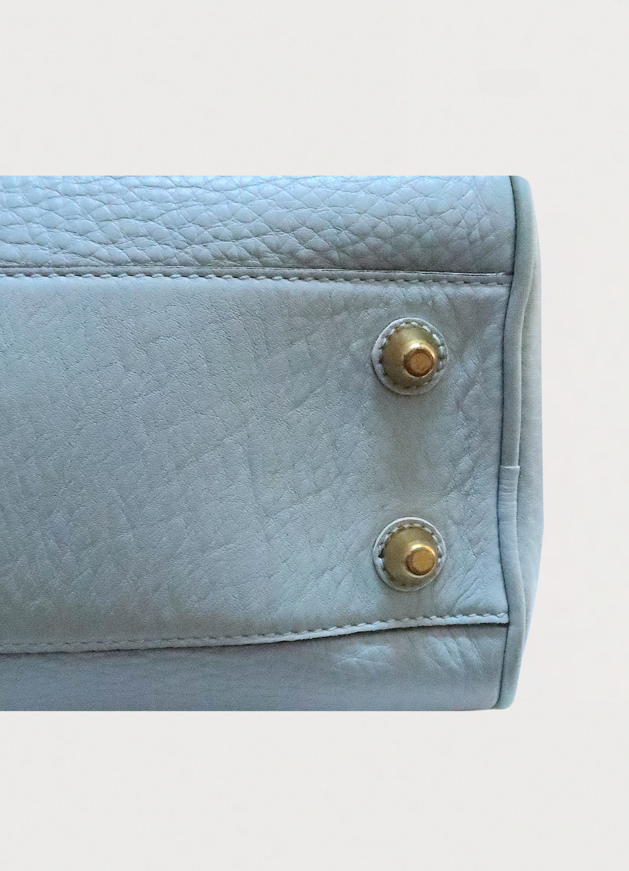 HAMPTONS PEBBLED LEATHER SATCHEL BAG