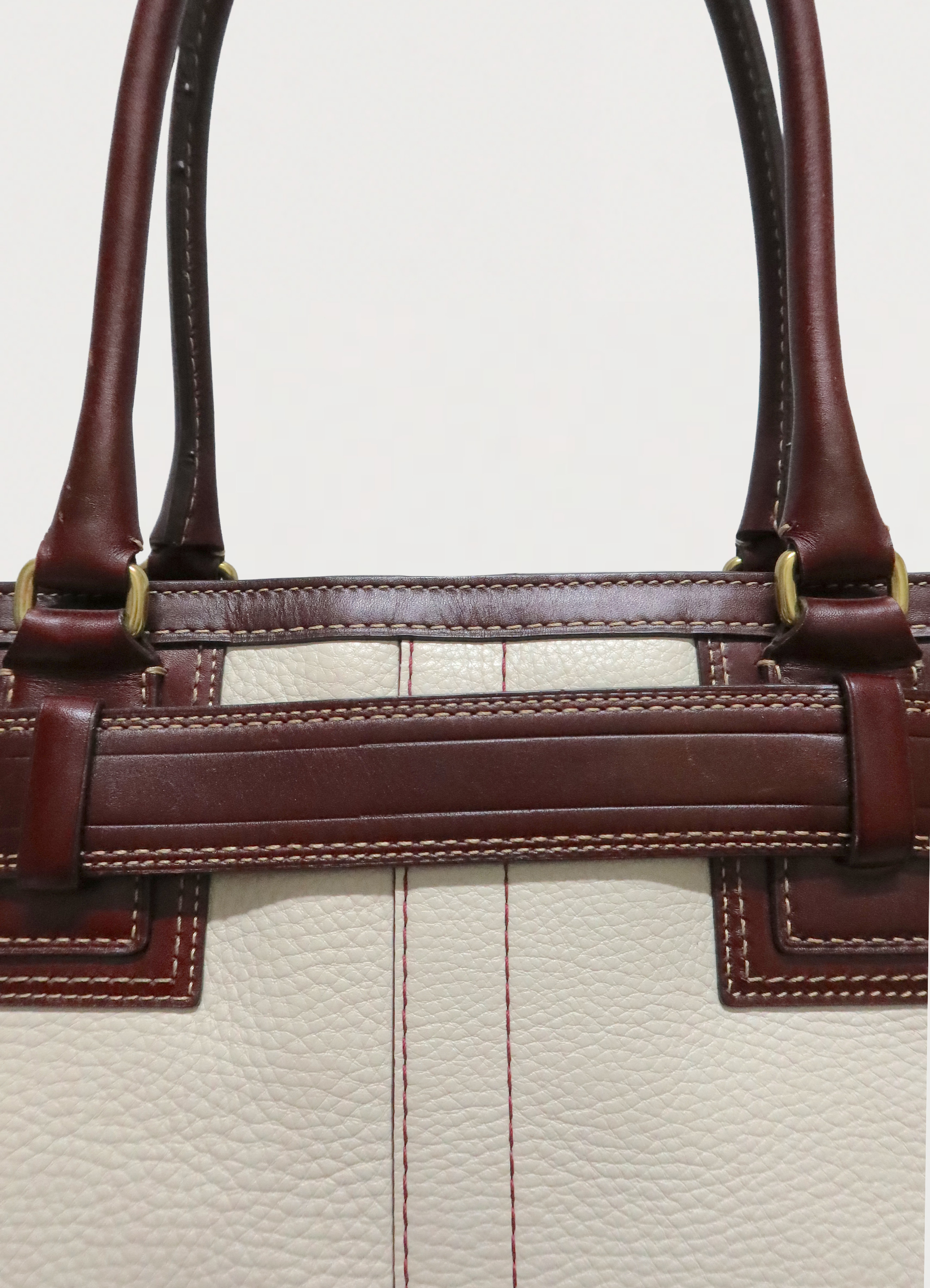 HAMPTONS LEATHER SATCHEL SHOULDER BAG