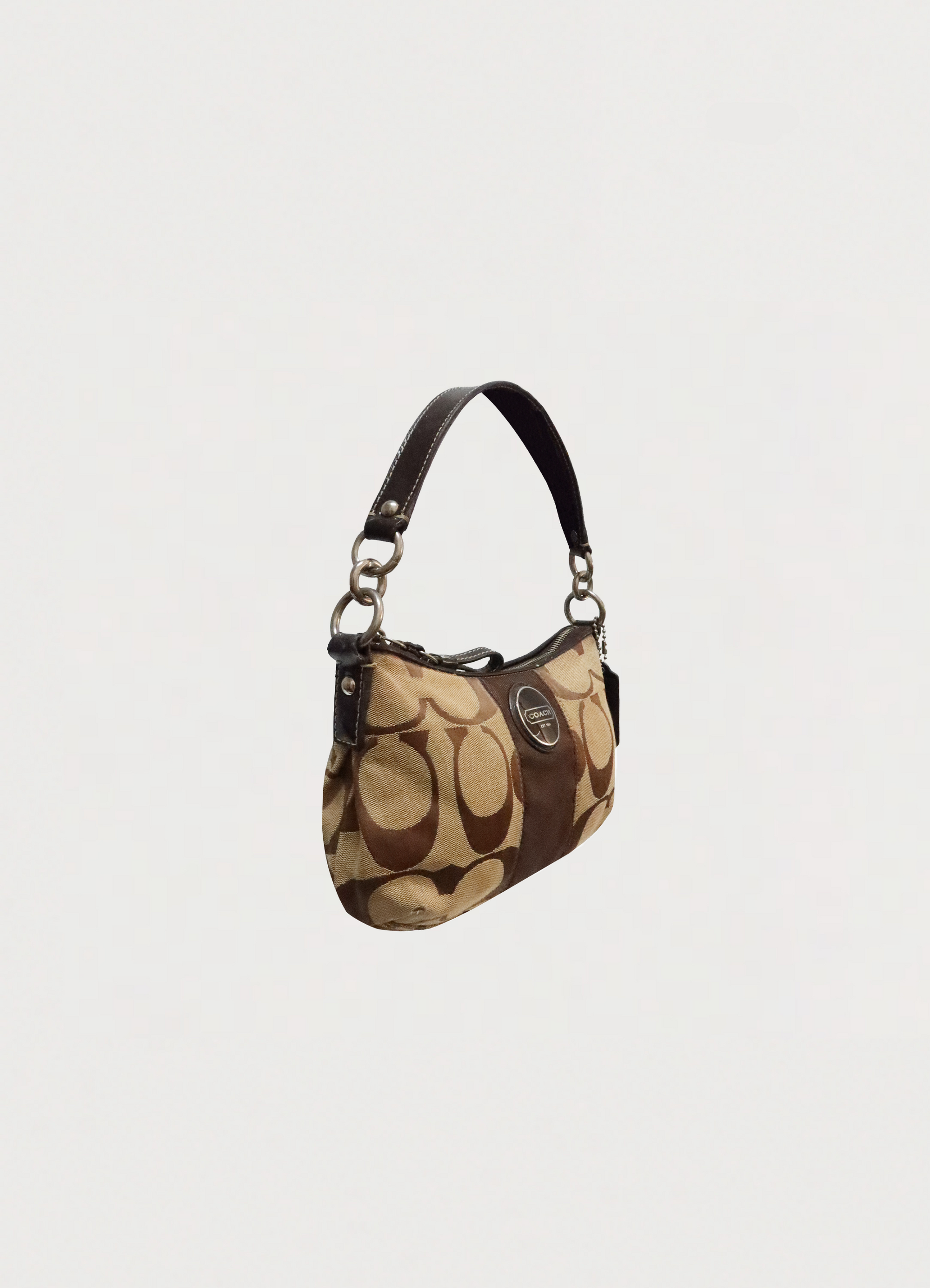 SIGNATURE STRIPE DEMI SHOULDER BAG