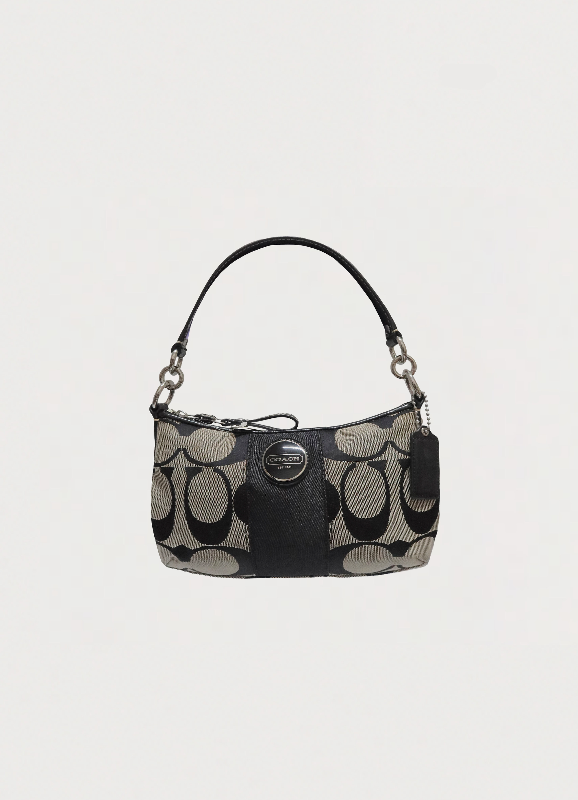 SIGNATURE STRIPE DEMI SHOULDER BAG