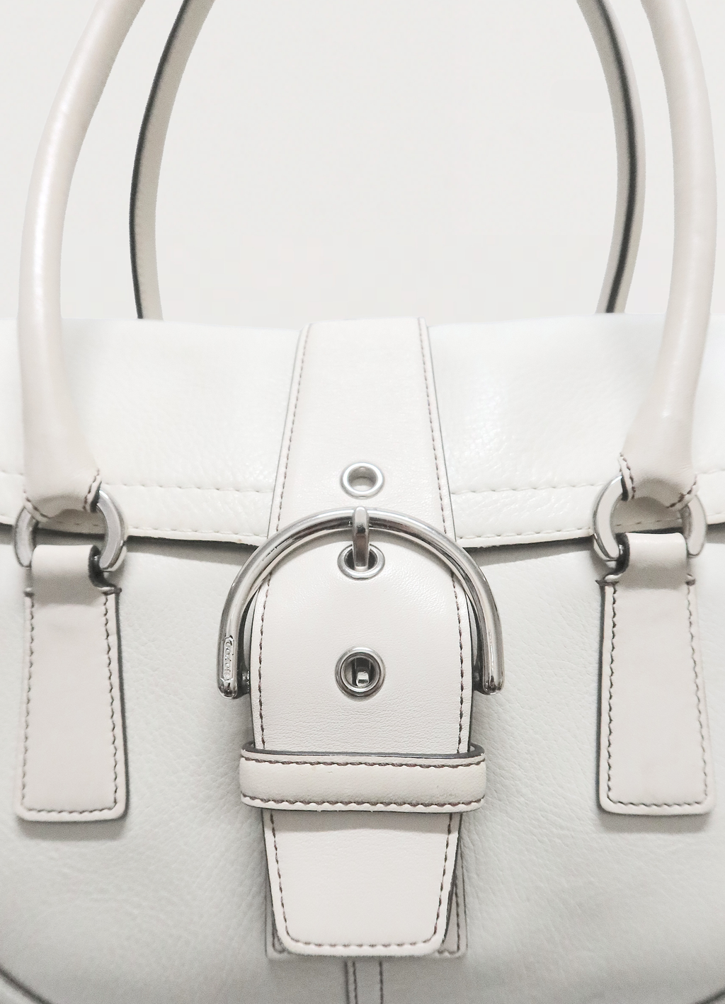 HAMPTONS SOHO FLAP LEATHER SATCHEL BAG