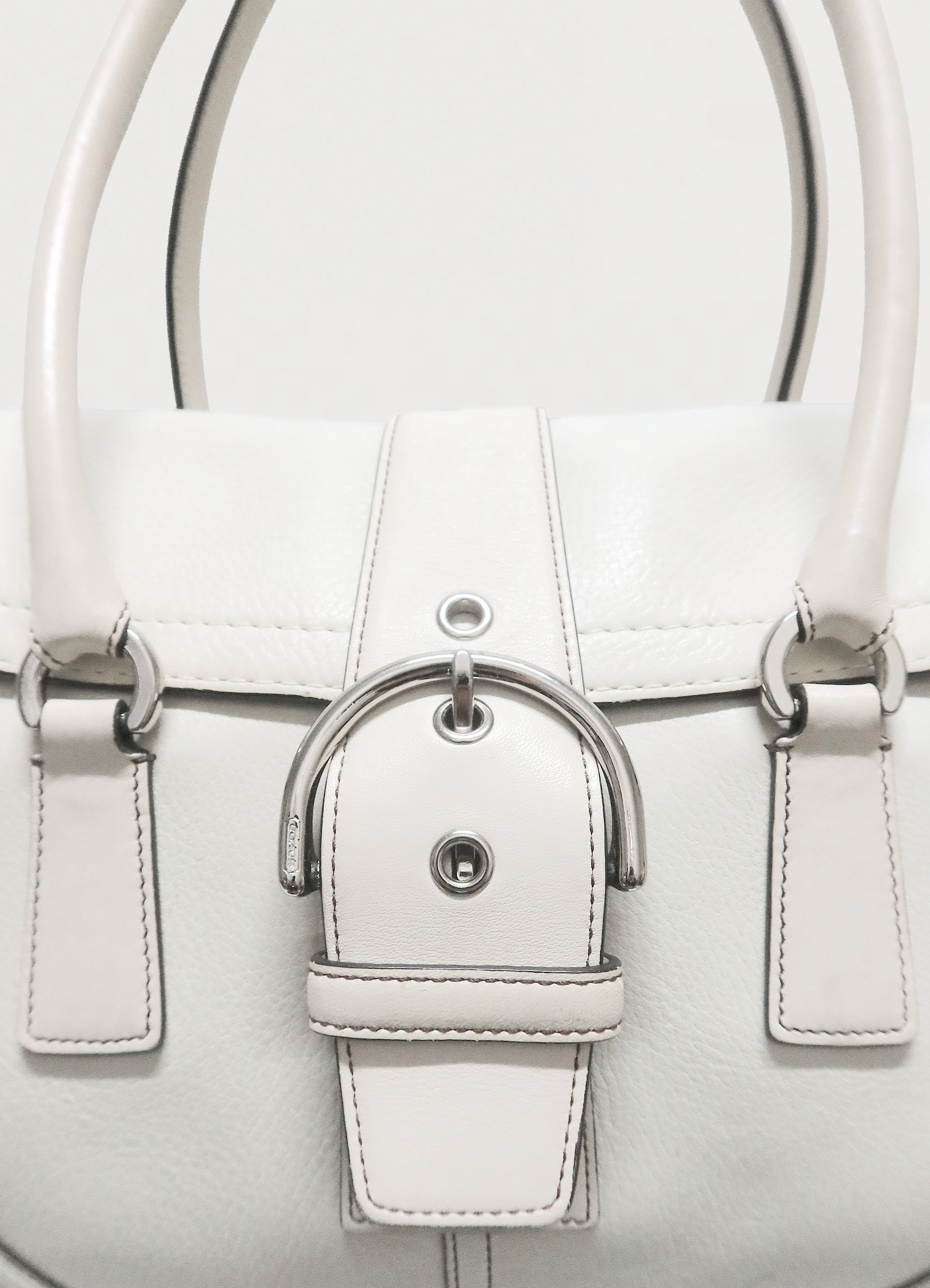 HAMPTONS SOHO FLAP LEATHER SATCHEL BAG