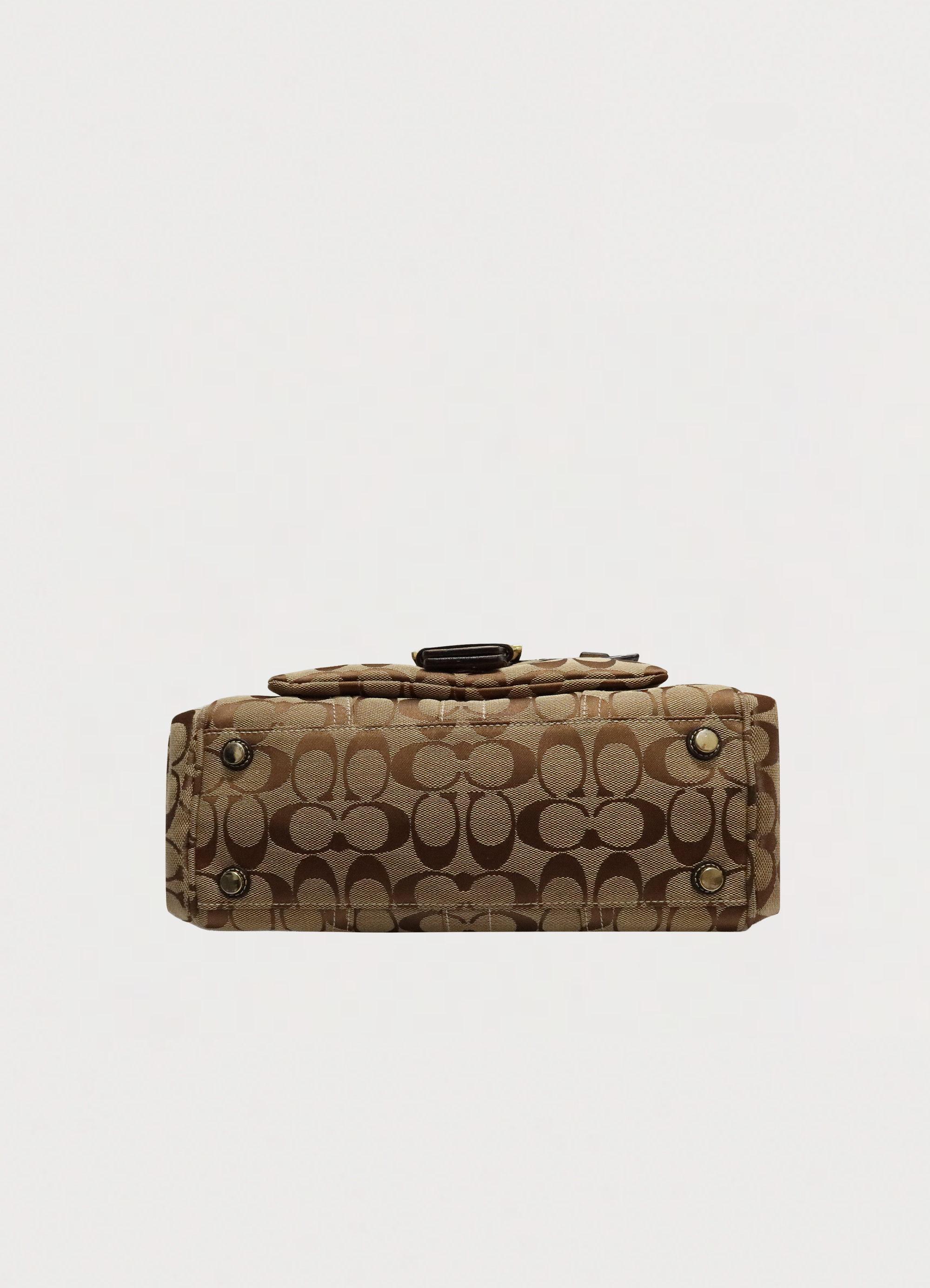 SOHO BUCKLE MONOGRAM SATCHEL BAG