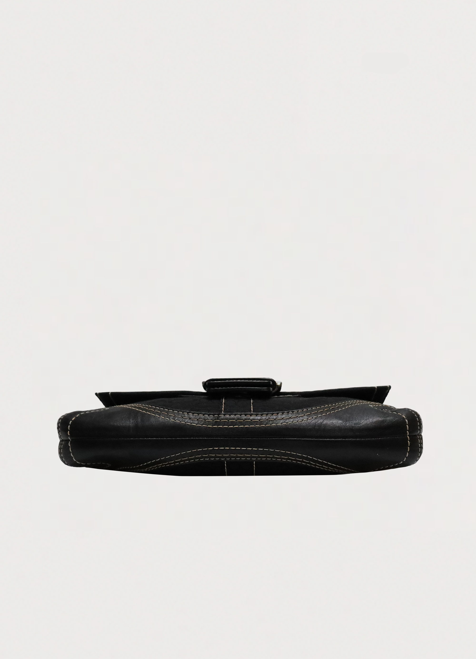 SOHO SIGNATURE MONOGRAM FLAP SHOULDER BAG