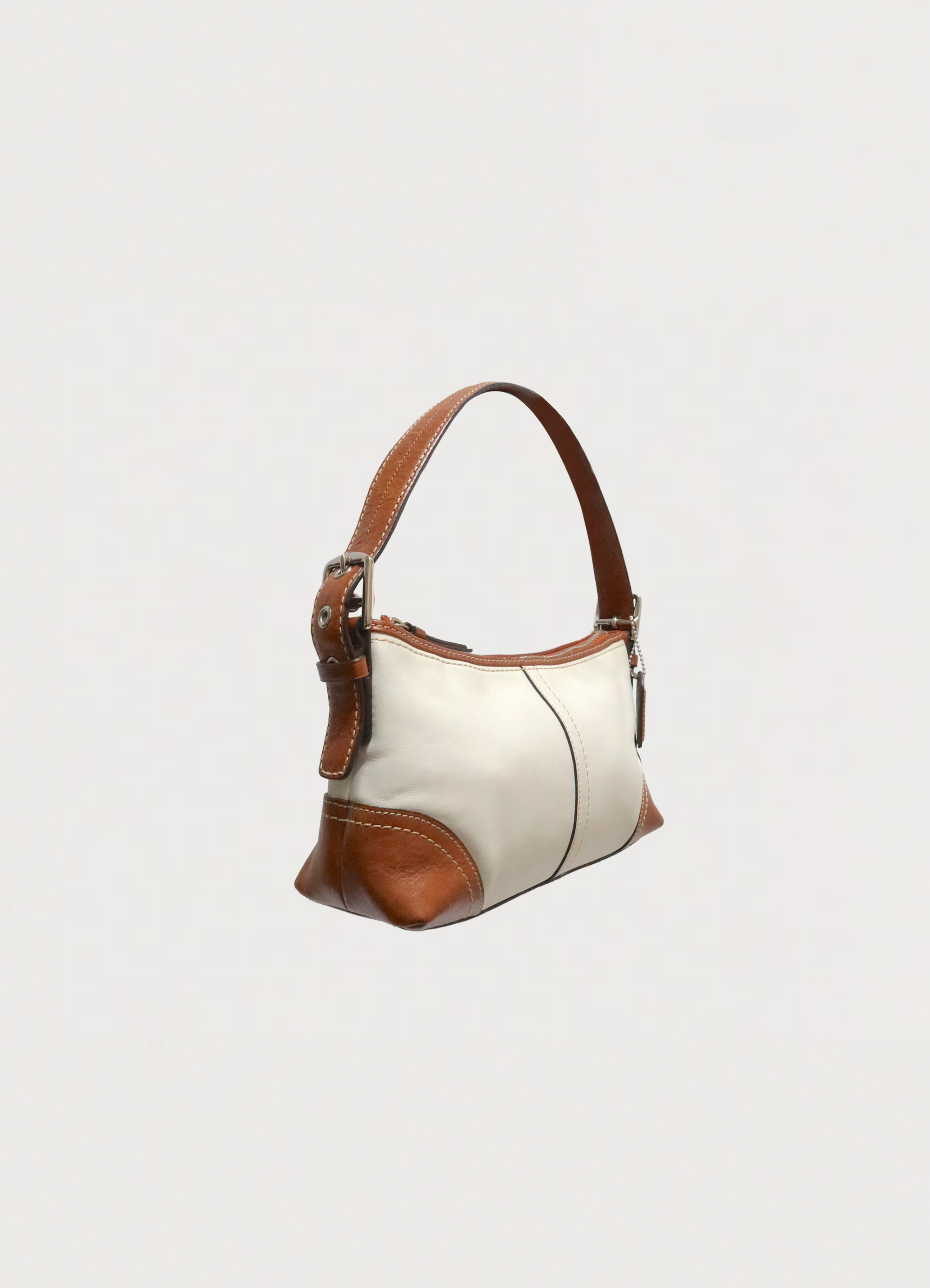 HAMPTONS DENIM BAGUETTE SHOULDER BAG