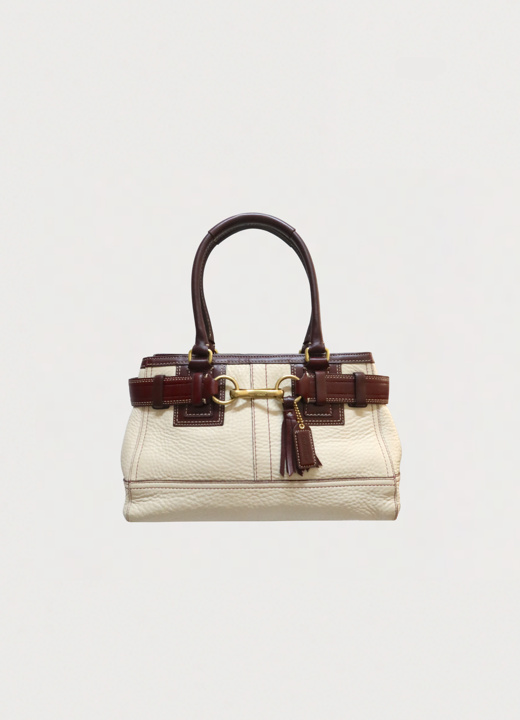 HAMPTONS LEATHER SATCHEL SHOULDER BAG
