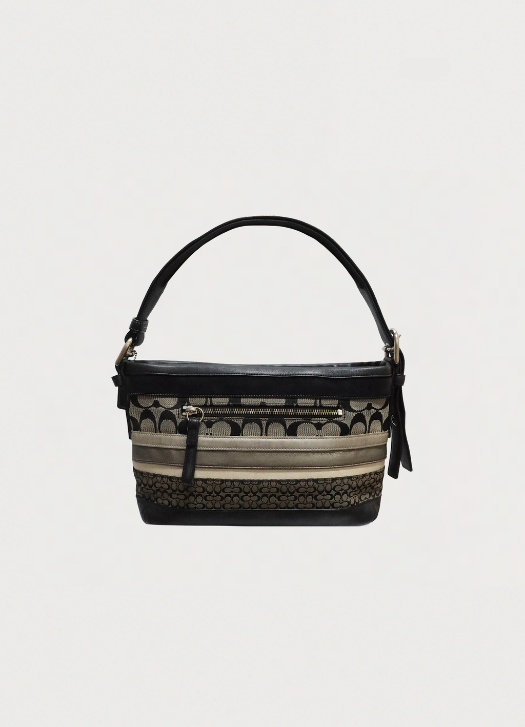 SIGNATURE PATCHWORK CONVERTIBLE SHOULDER BAG