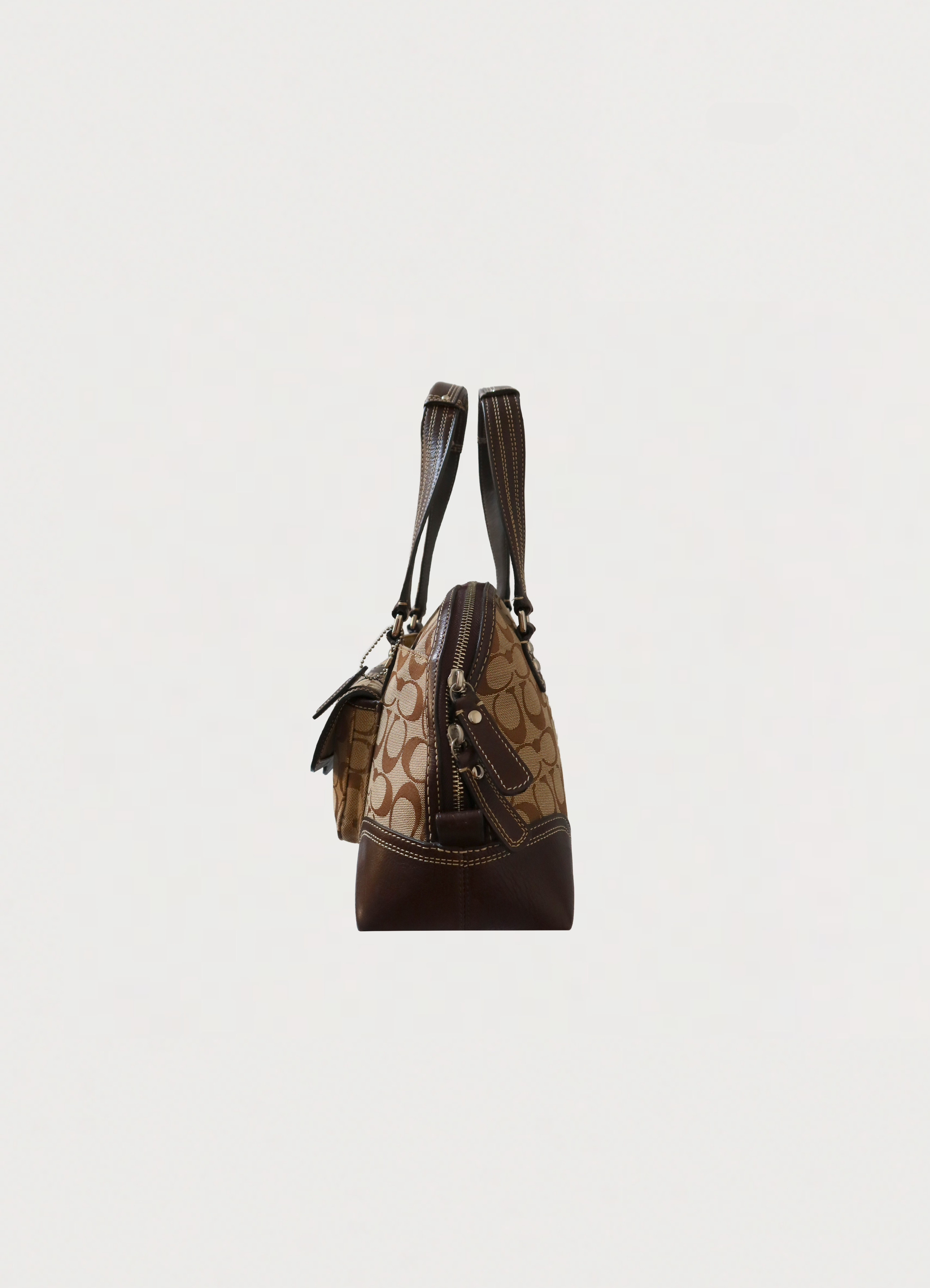 HAMPTONS SIGNATURE DOMED SATCHEL BAG