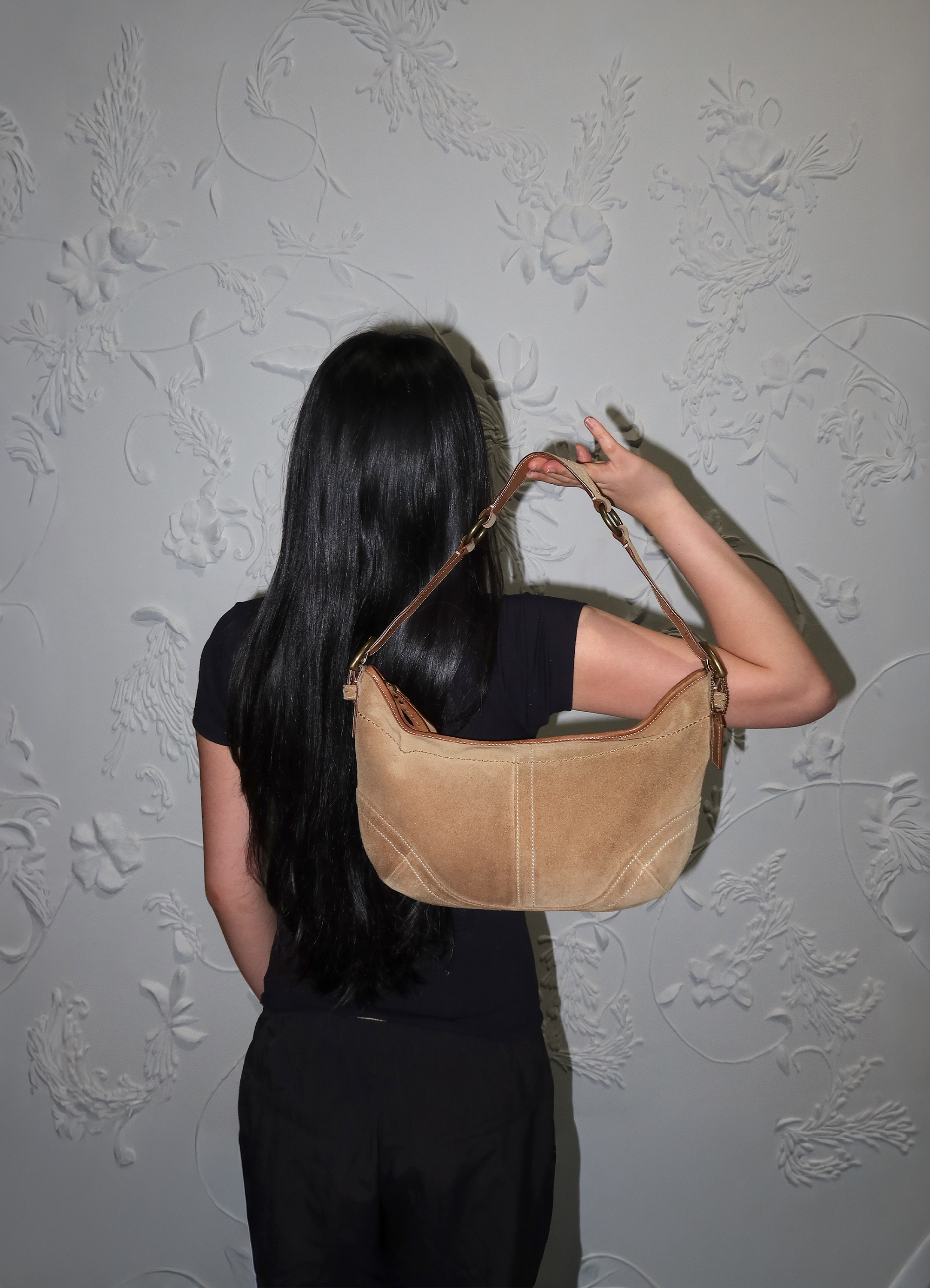 SOHO HOBO SUEDE SHOULDER BAG