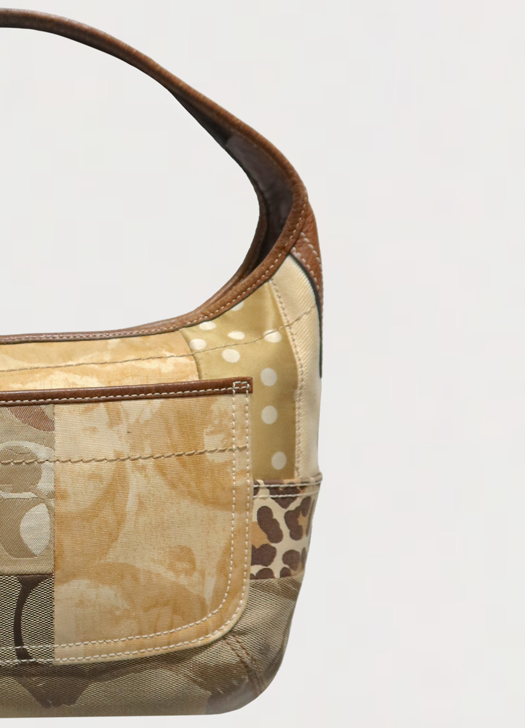 ERGO PATCHWORK HOBO SHOULDER BAG