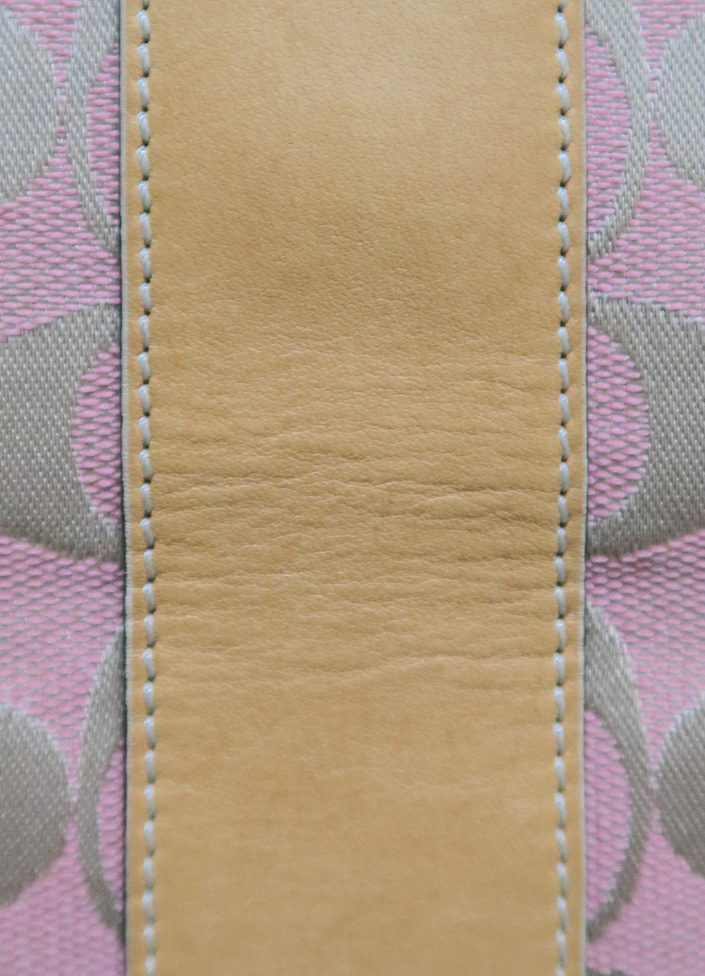 SIGNATURE CANVAS AND LEATHER SHOULDER BAG