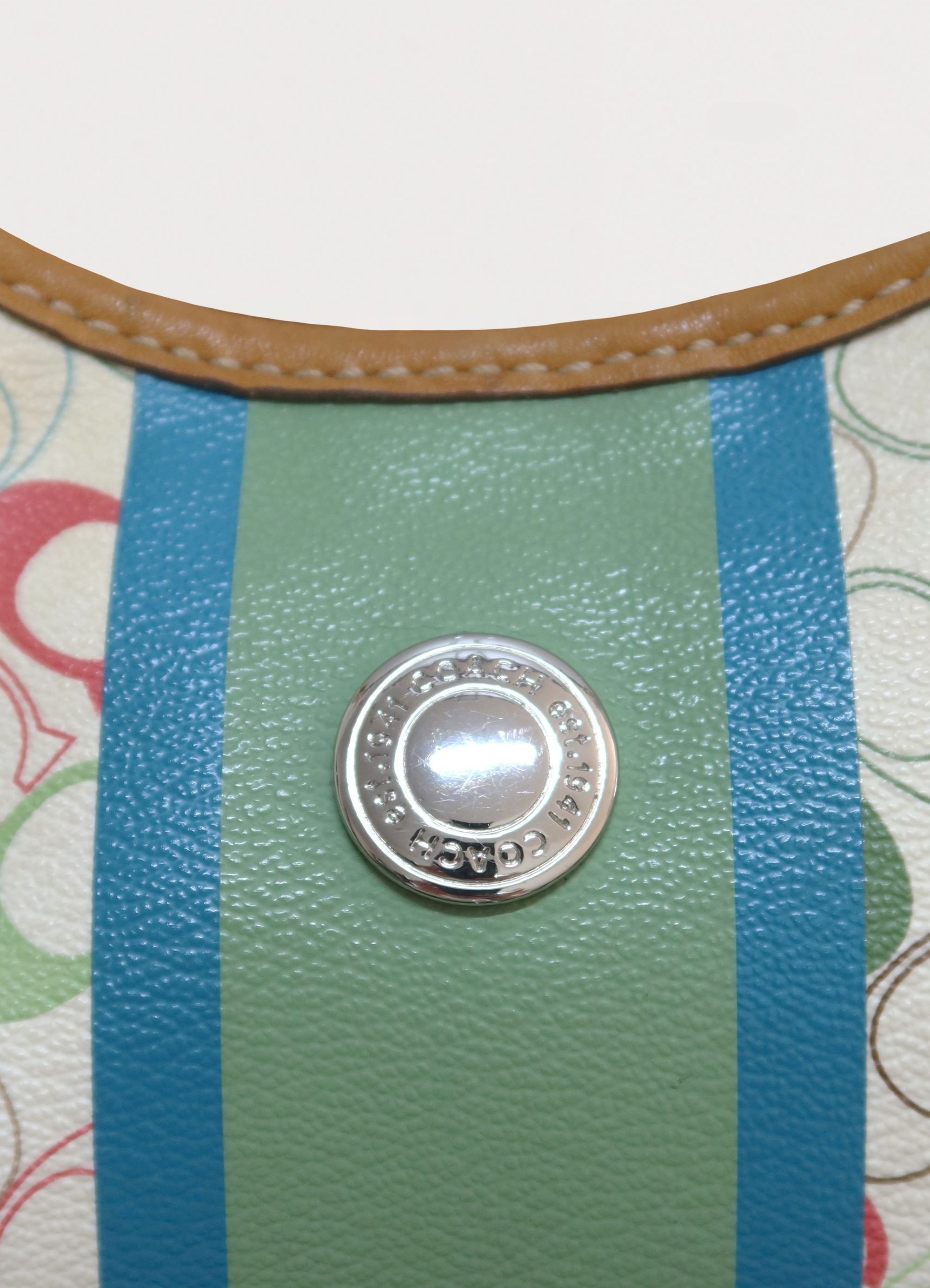 CHELSEA HERITAGE SIGNATURE STRIPE HOBO BAG