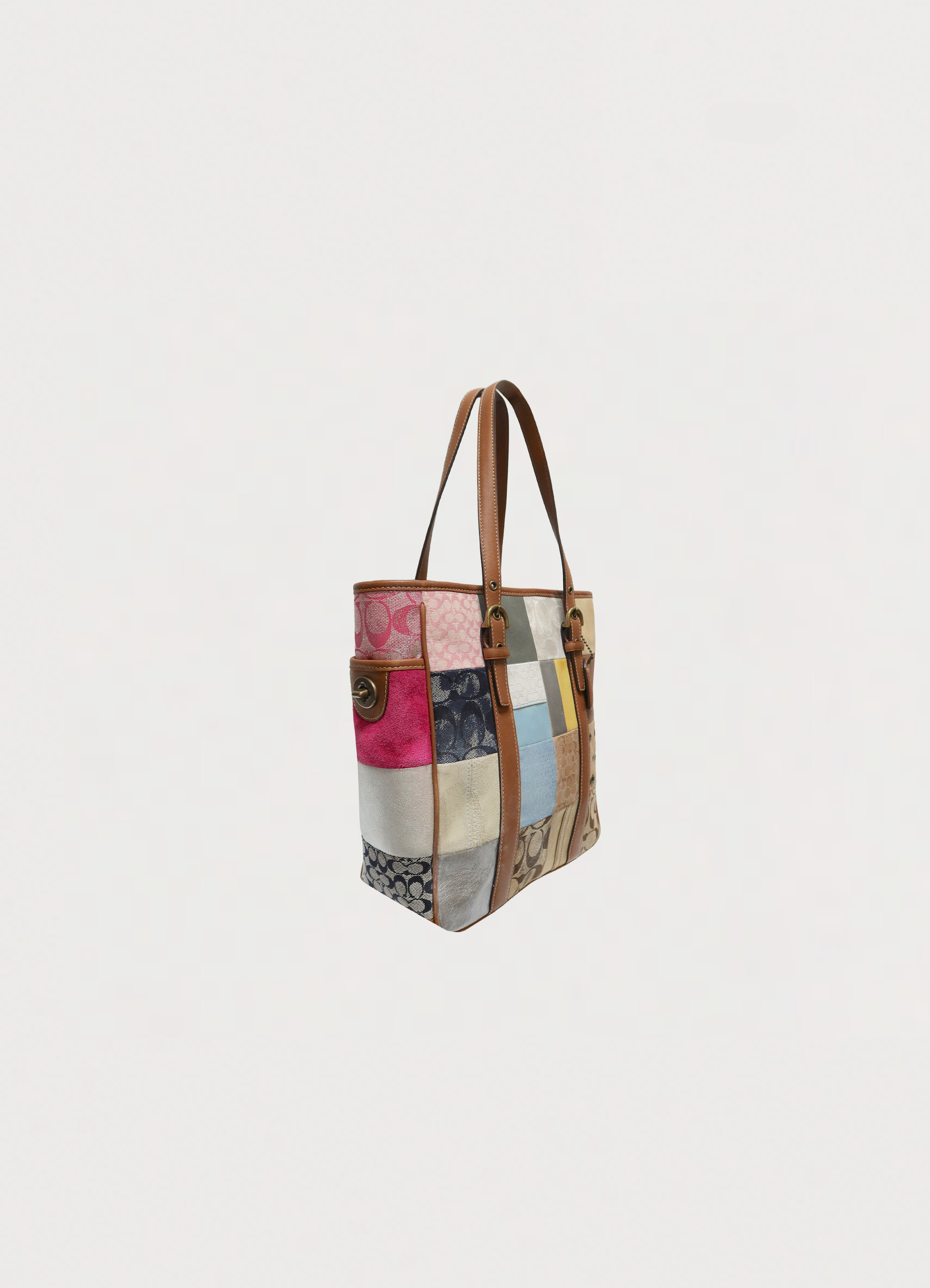 HOLIDAY PATCHWORK GALLERY TOTE BAG