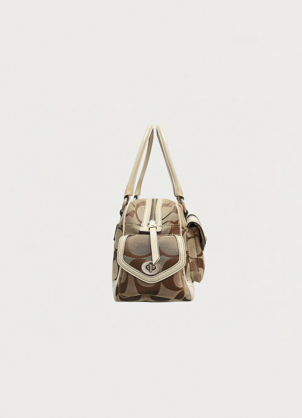 SIGNATURE GALLERY POCKET LARGE SATCHEL BAG