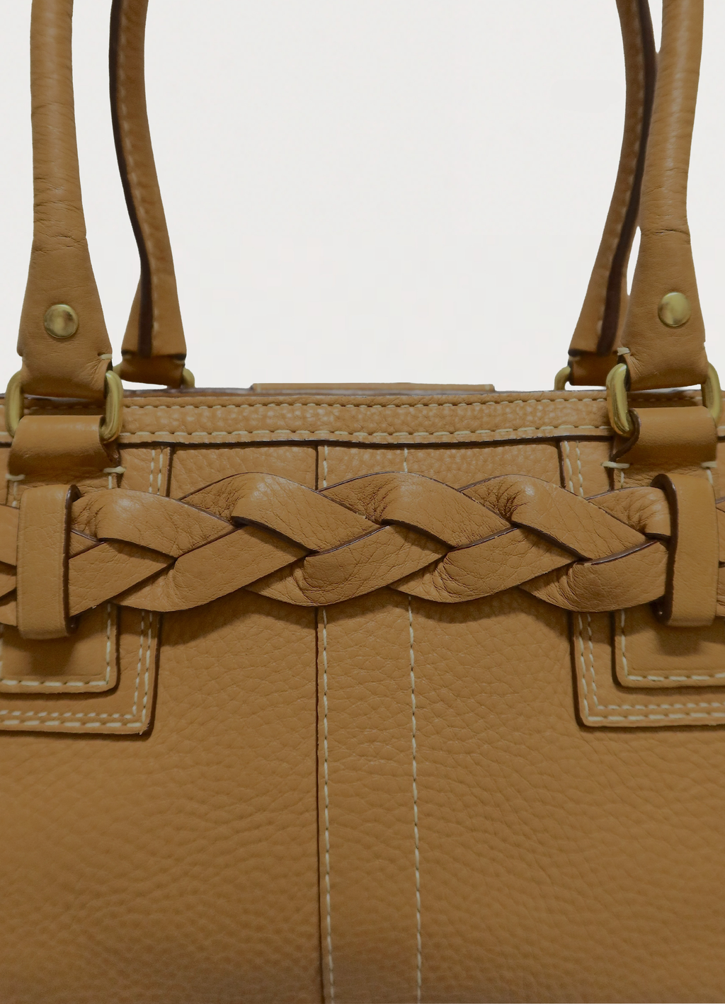 HAMPTONS BRAIDED CARRYALL SATCHEL BAG