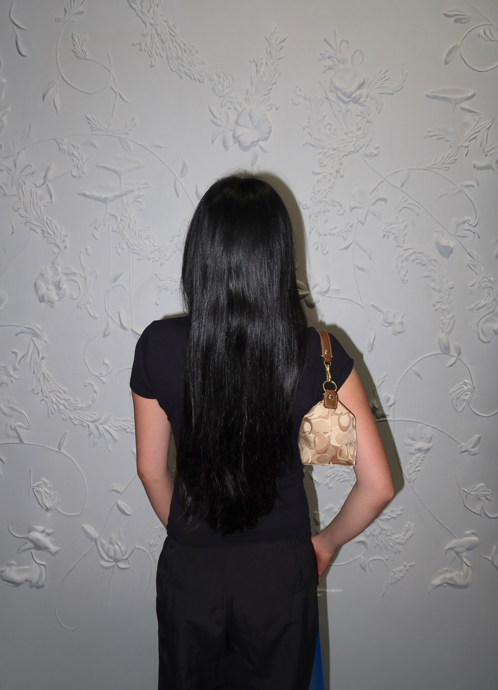 SIGNATURE OPTIC MINI POUCH DEMI HANDBAG
