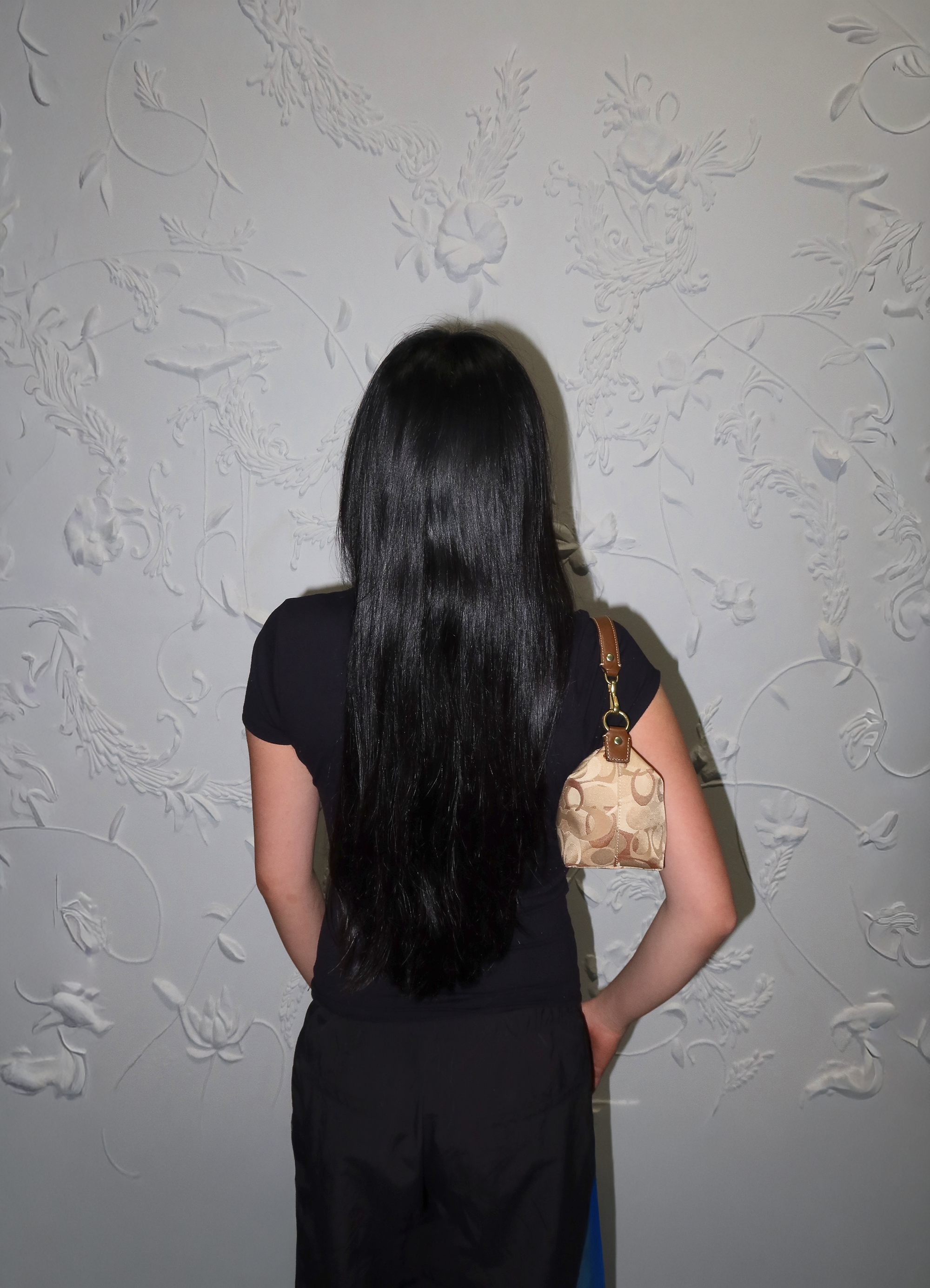 SIGNATURE OPTIC MINI POUCH DEMI HANDBAG