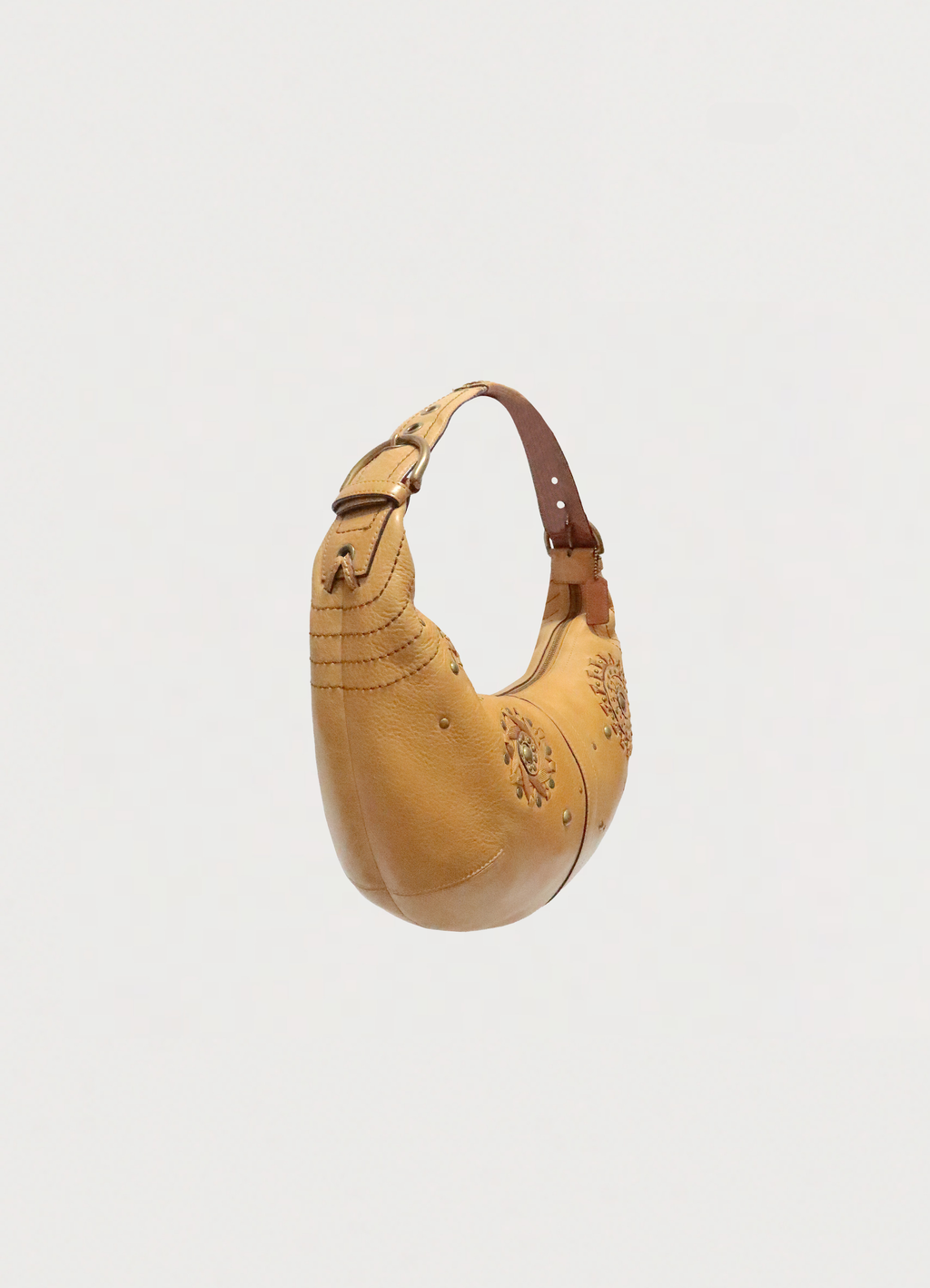 MIA STUDDED STARBURST HOBO SHOULDER BAG