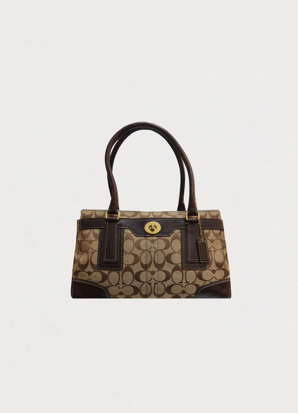 MADELINE SIGNATURE TURNLOCK SHOULDER BAG