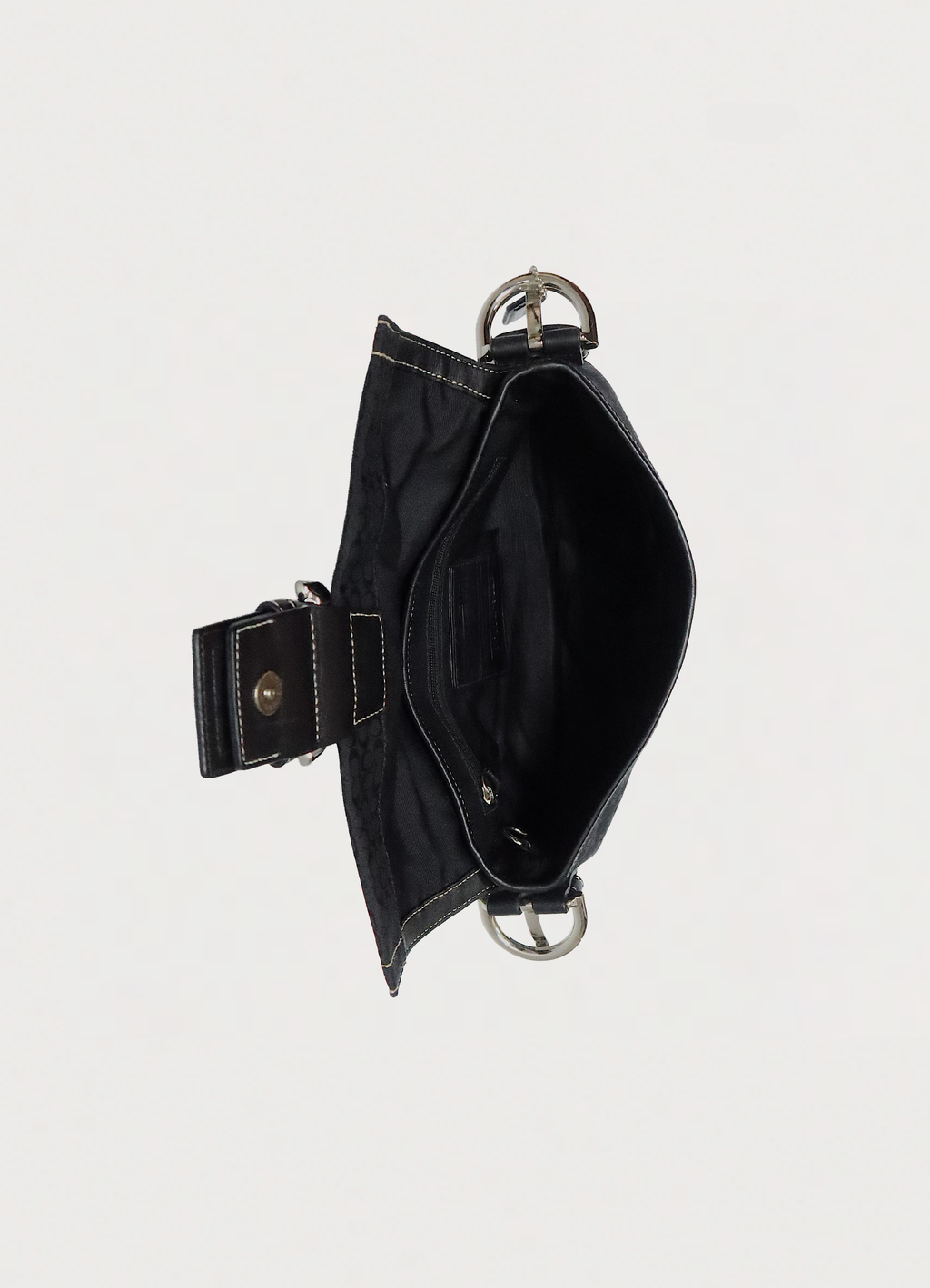 SOHO SIGNATURE MONOGRAM FLAP SHOULDER BAG