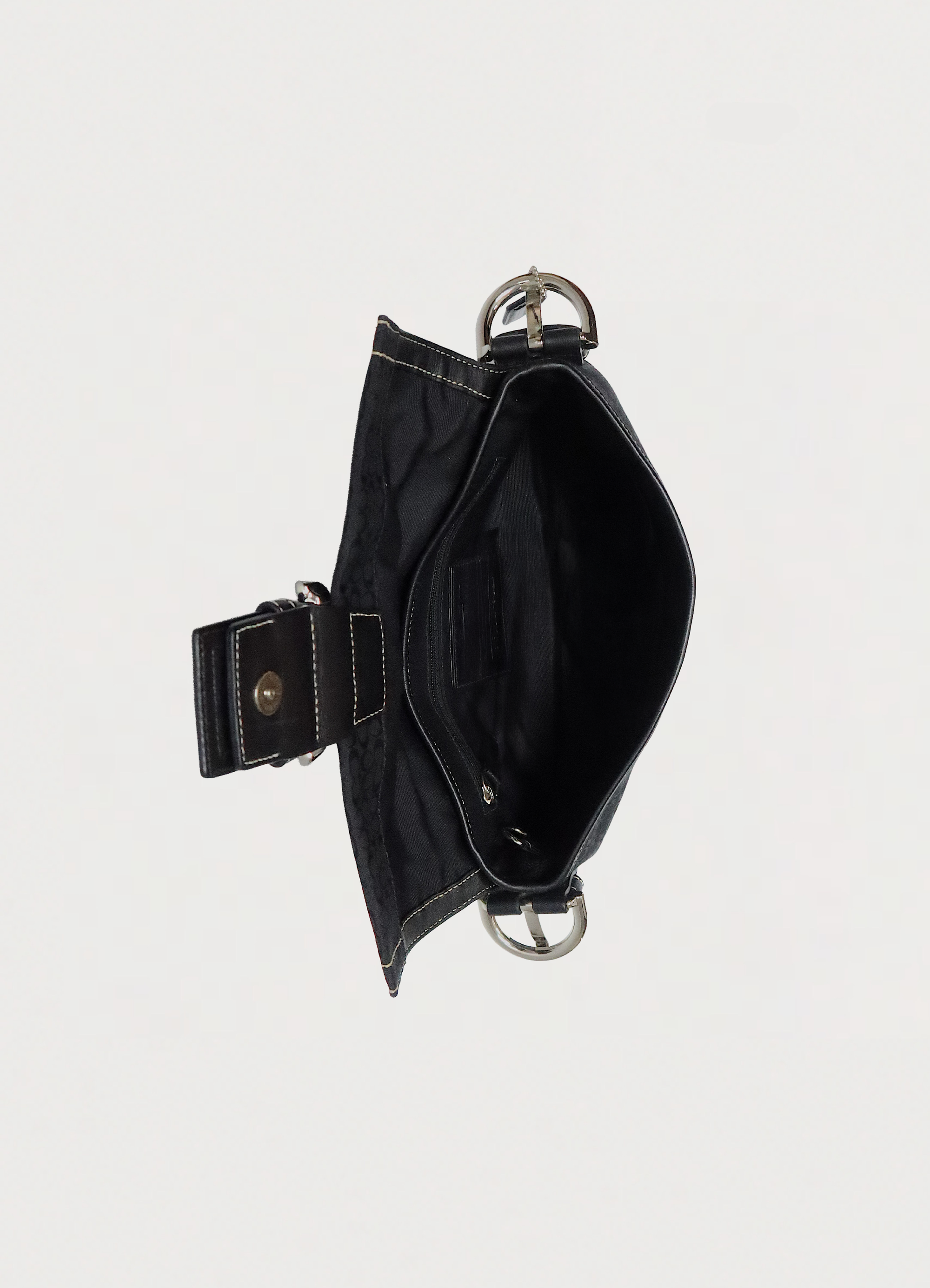 SOHO SIGNATURE MONOGRAM FLAP SHOULDER BAG