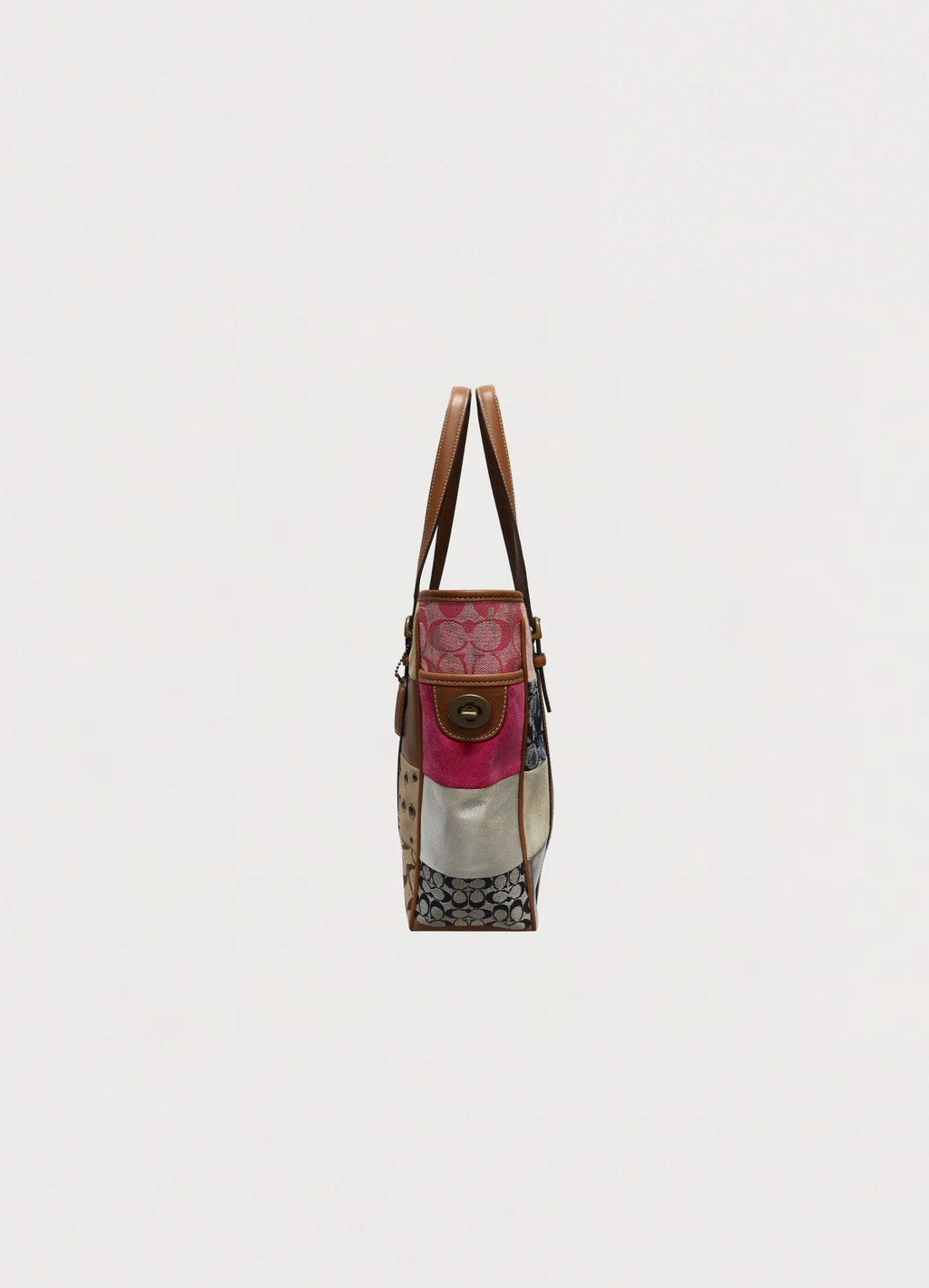 HOLIDAY PATCHWORK GALLERY TOTE BAG