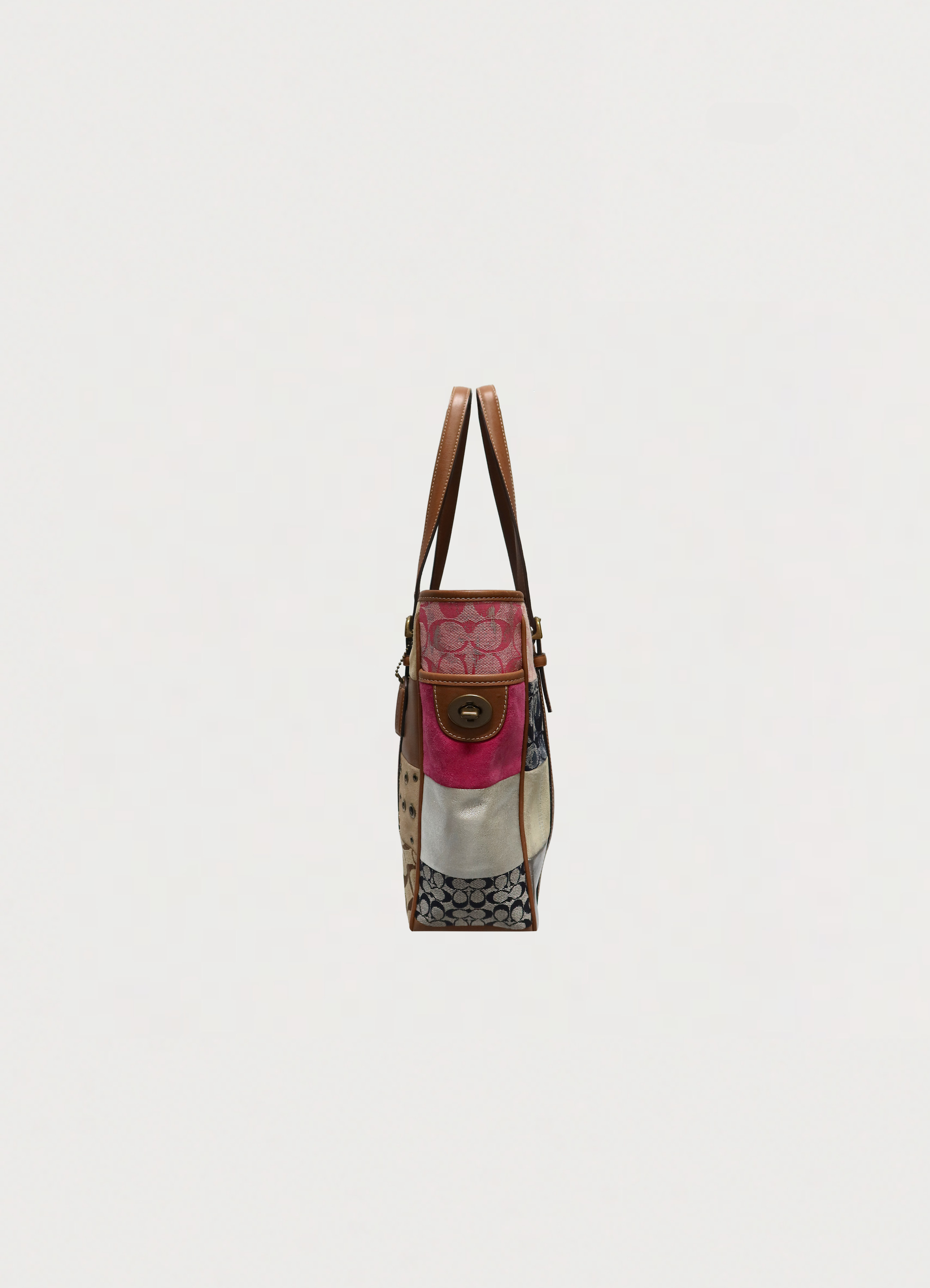 HOLIDAY PATCHWORK GALLERY TOTE BAG