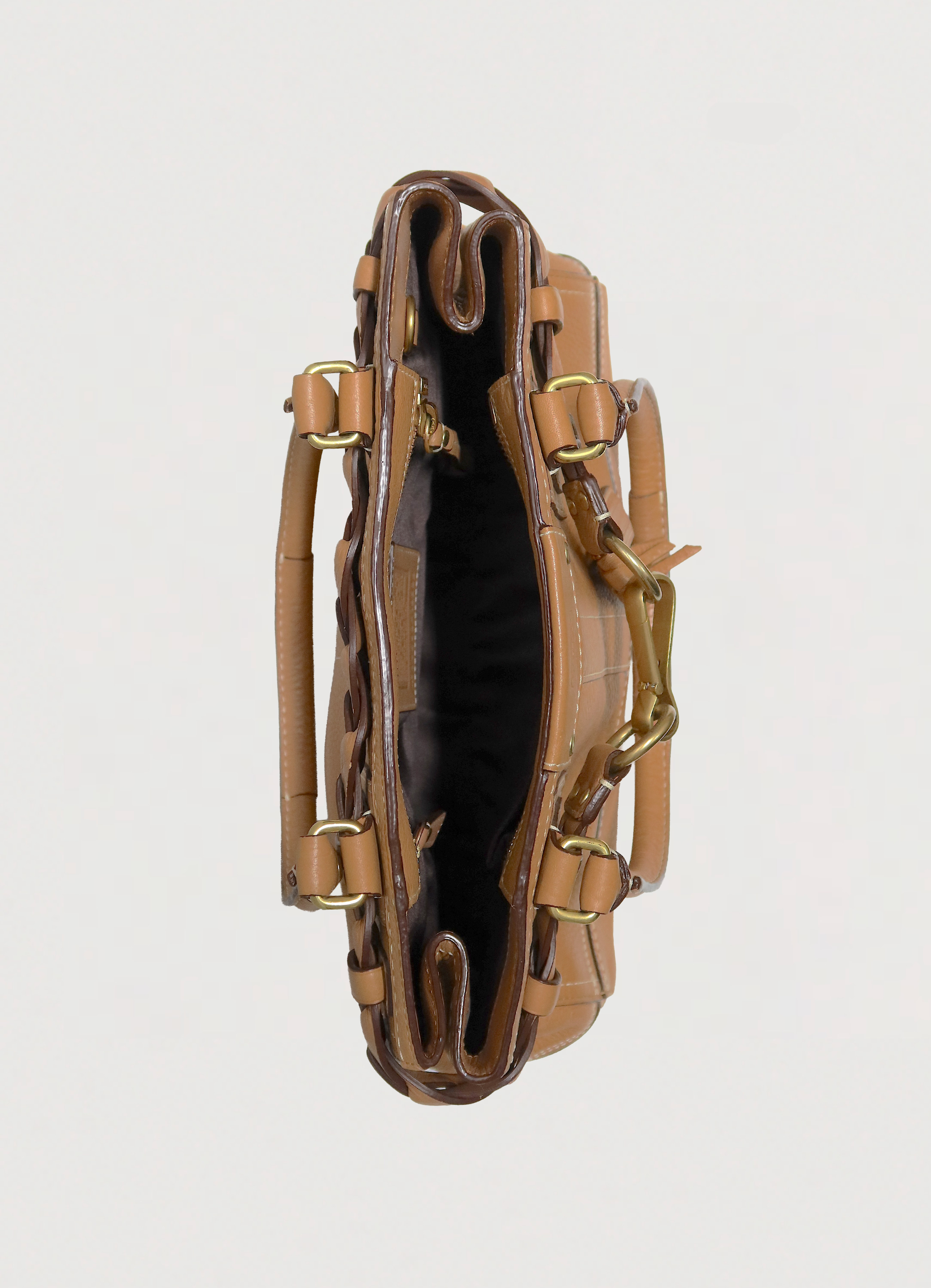 HAMPTONS BRAIDED CARRYALL SATCHEL BAG