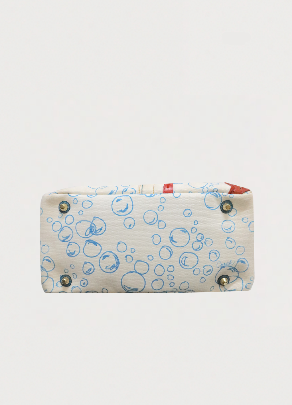 LIMITED EDITION RESORT BUBBLE FISH CORAL TOTE BAG